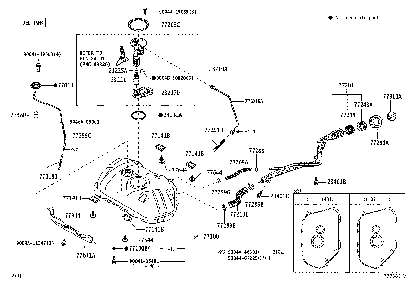 23265-BZ010 BRACKET, FUEL PUMP product image
