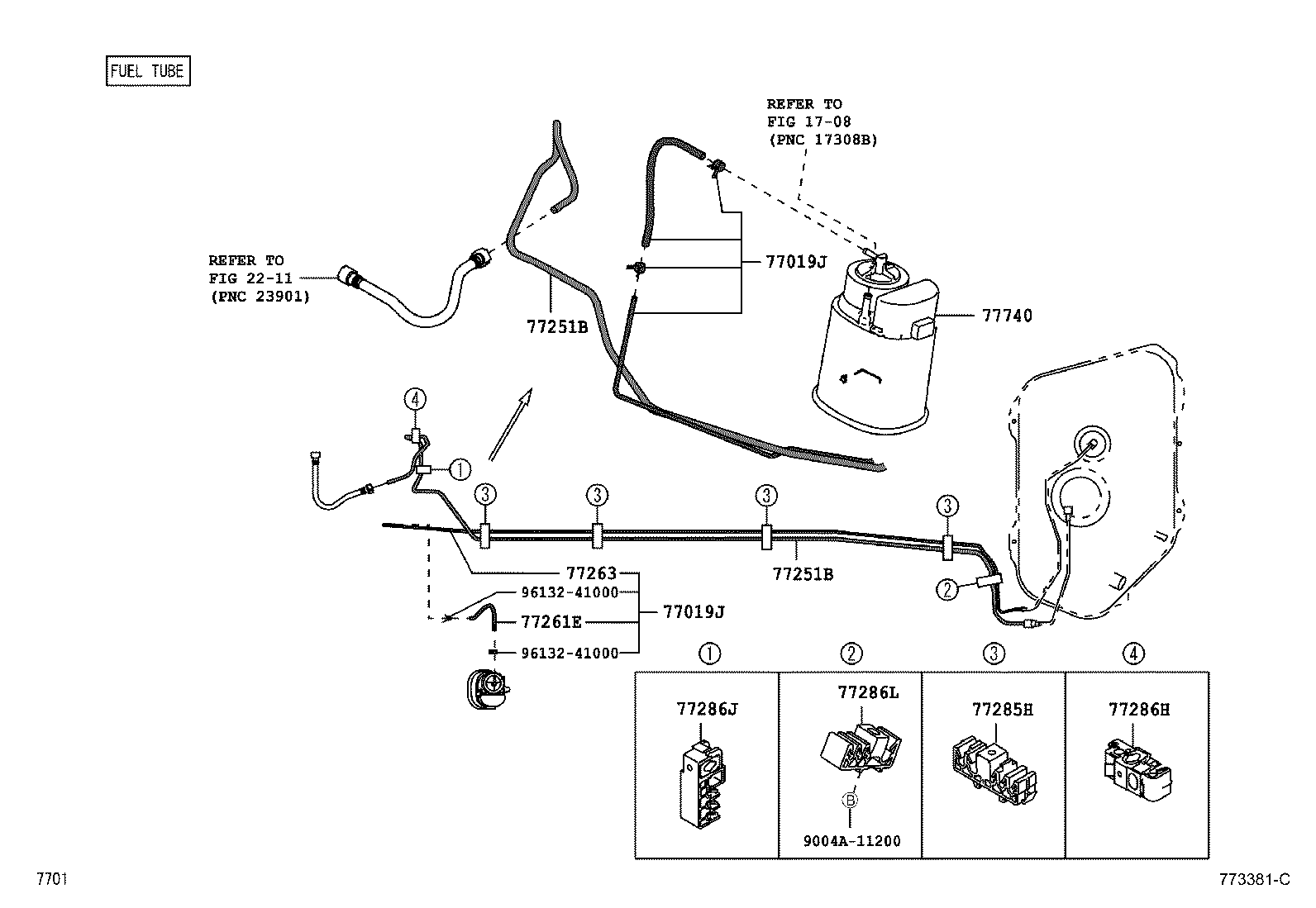 23265-BZ010 BRACKET, FUEL PUMP product image