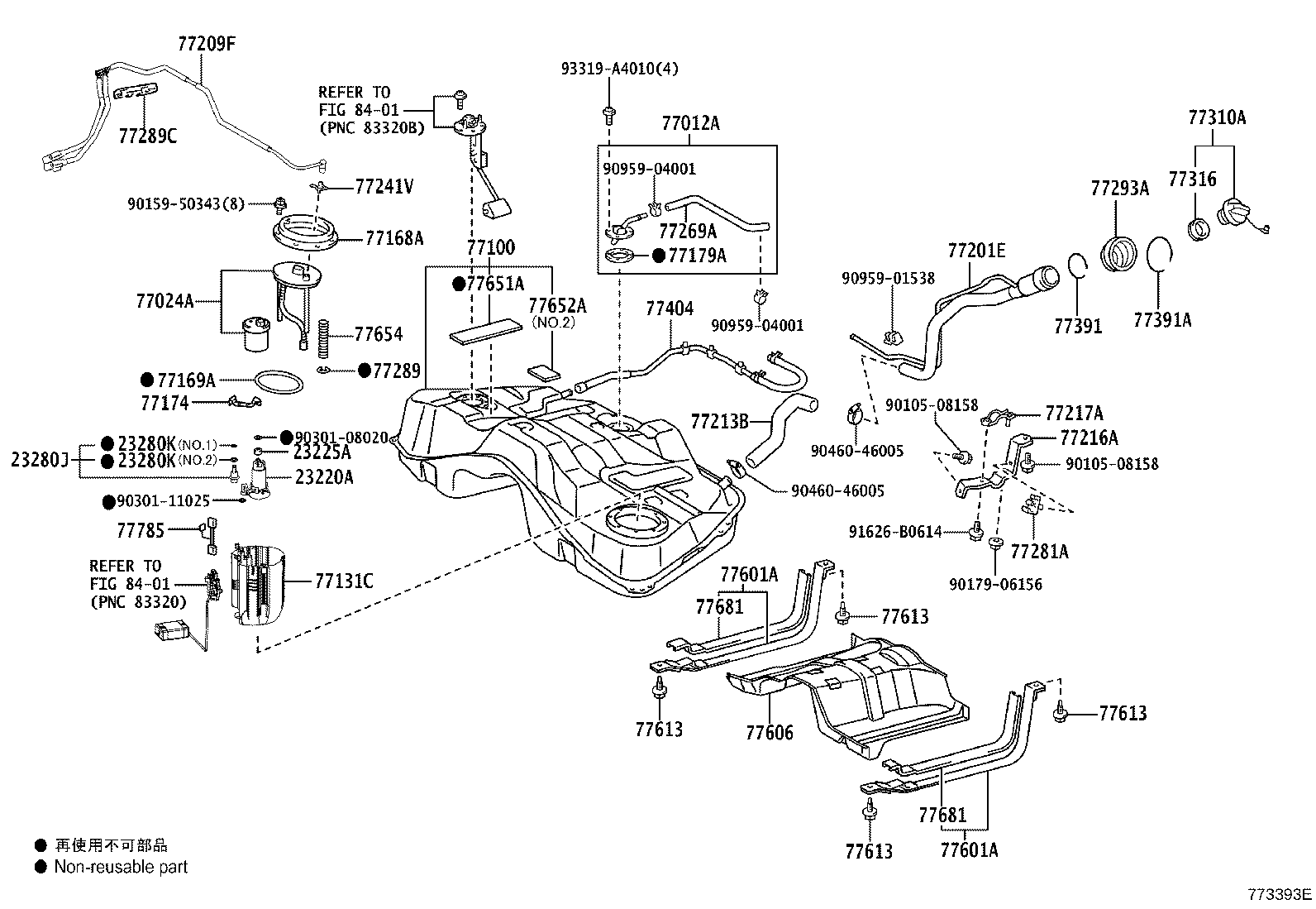 77286-30280 CLAMP, FUEL TUBE, NO.2 product image