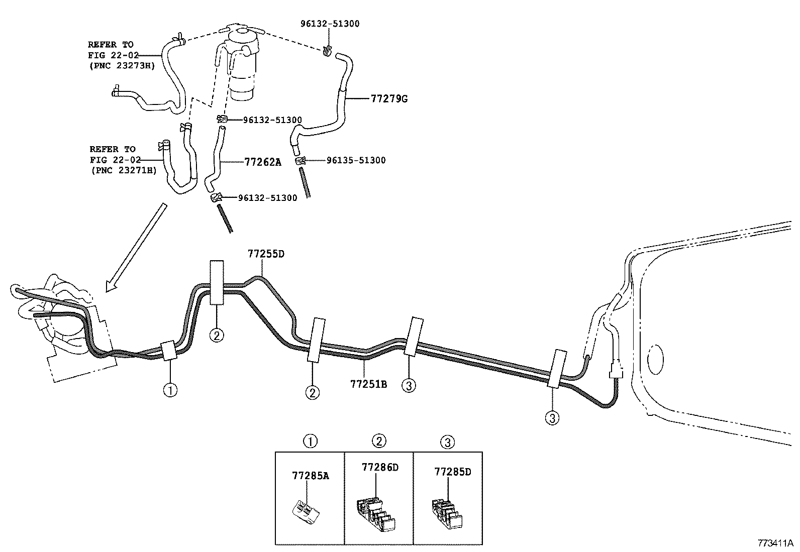 77261-0R070 TUBE, FUEL TANK TO CANISTER product image