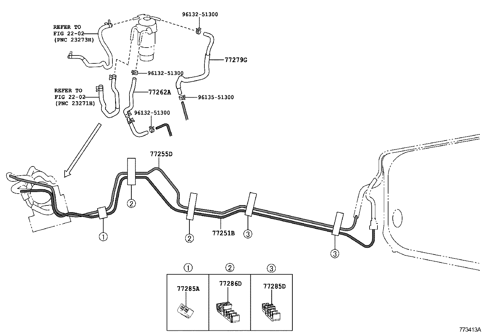 77261-0R070 TUBE, FUEL TANK TO CANISTER product image
