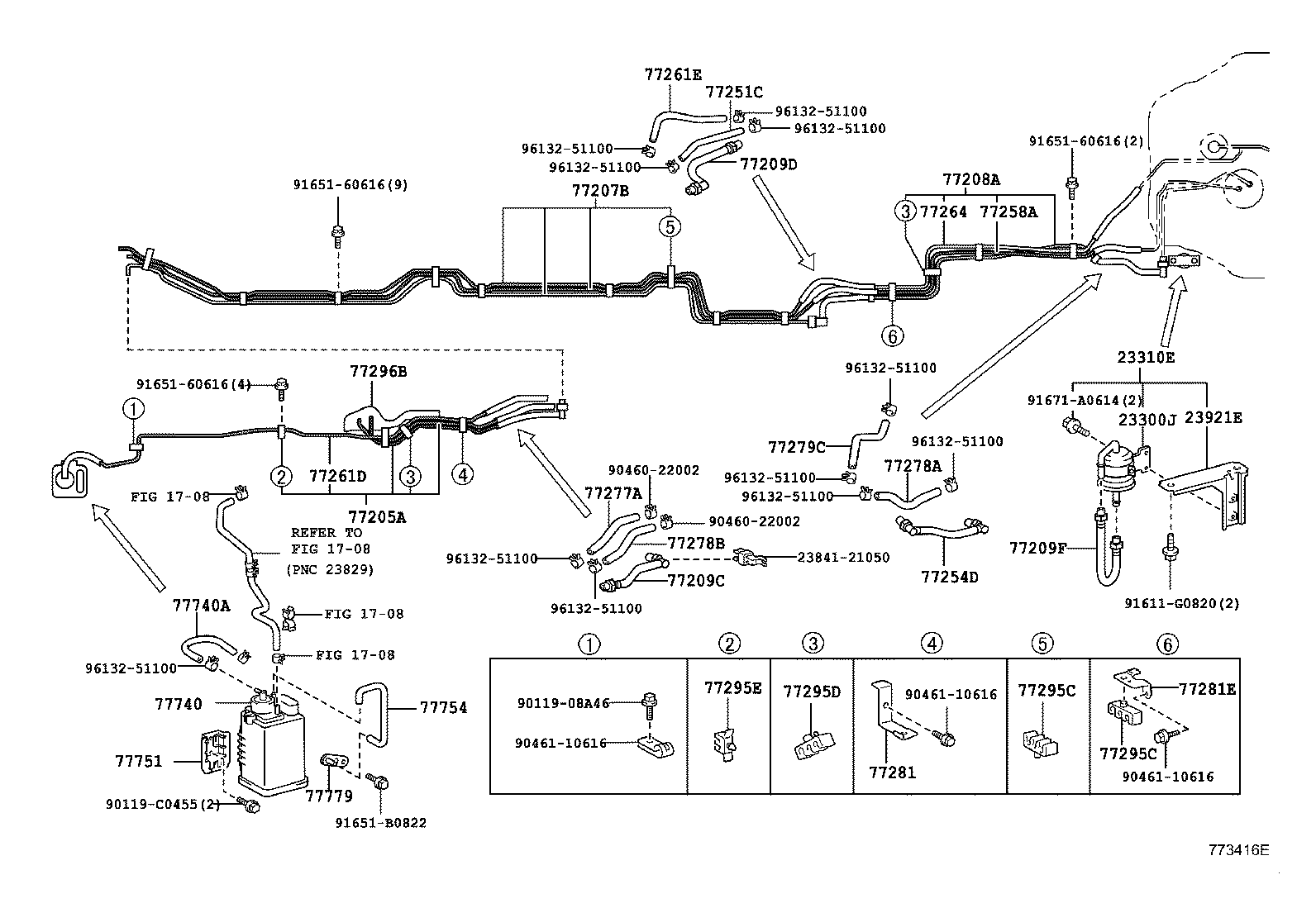 77209-0S010 TUBE SUB-ASSY, FUEL TANK MAIN product image