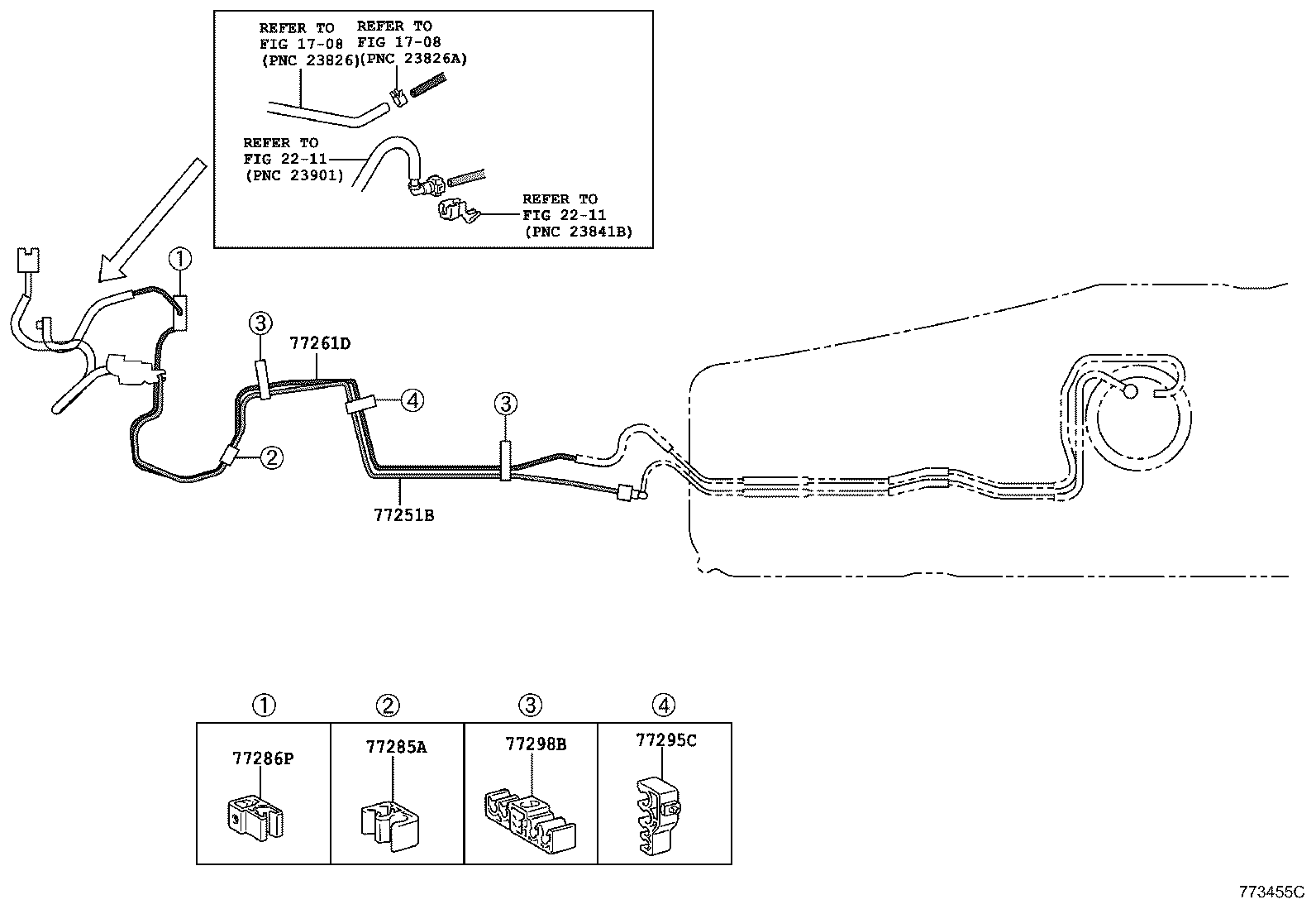 77261-28091 TUBE, FUEL TANK TO CANISTER product image