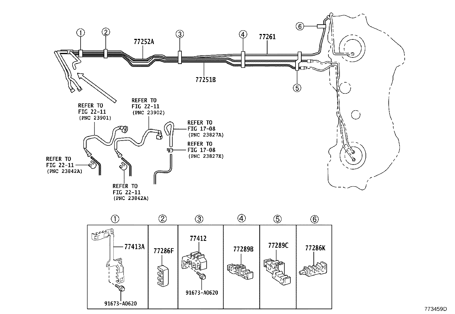 77358-53010 STOPPER, FUEL FILLER OPENING LID product image