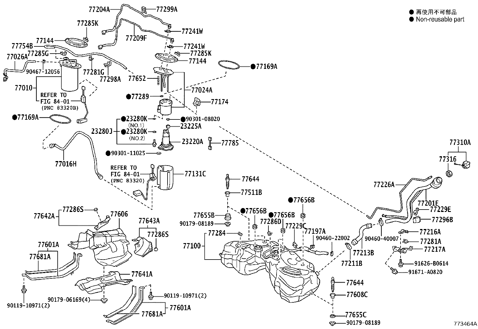 77261-53290 TUBE SUB-ASSY, FUEL EMISSION product image
