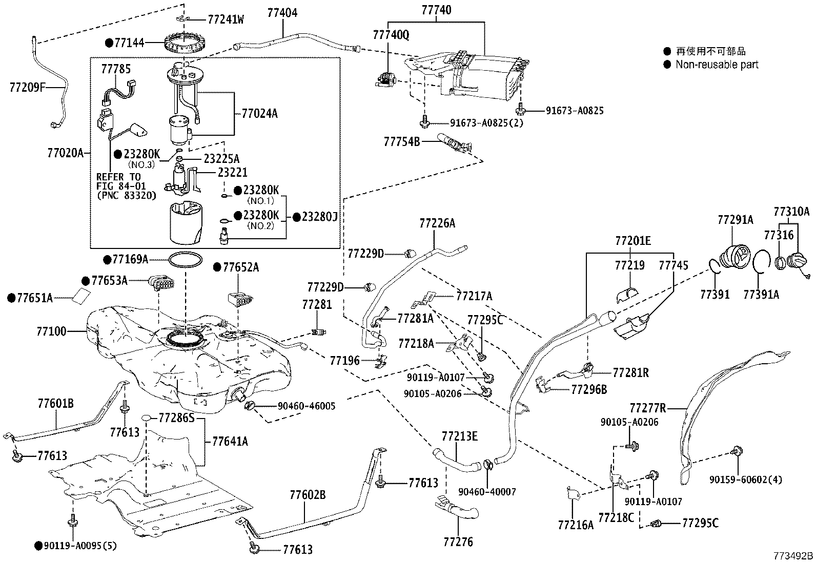 Toyota 77641-02210 PROTECTOR, FUEL TANK, NO.1