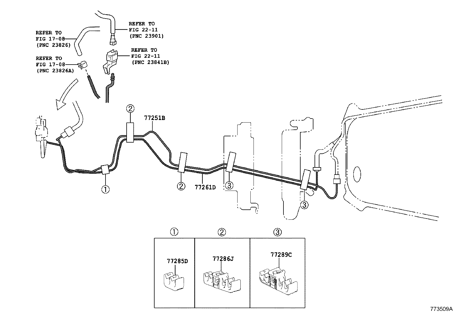 77209-0R040 TUBE SUB-ASSY, FUEL TANK MAIN product image