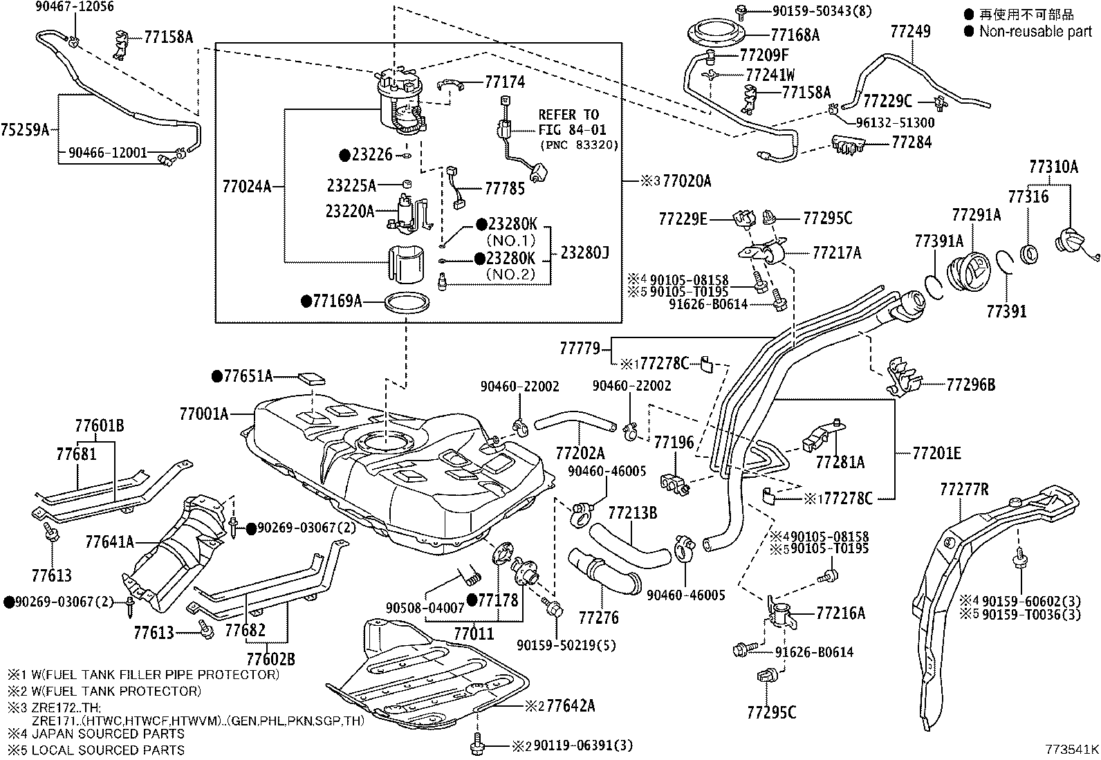 77001-02760 TANK SUB-ASSY, FUEL product image
