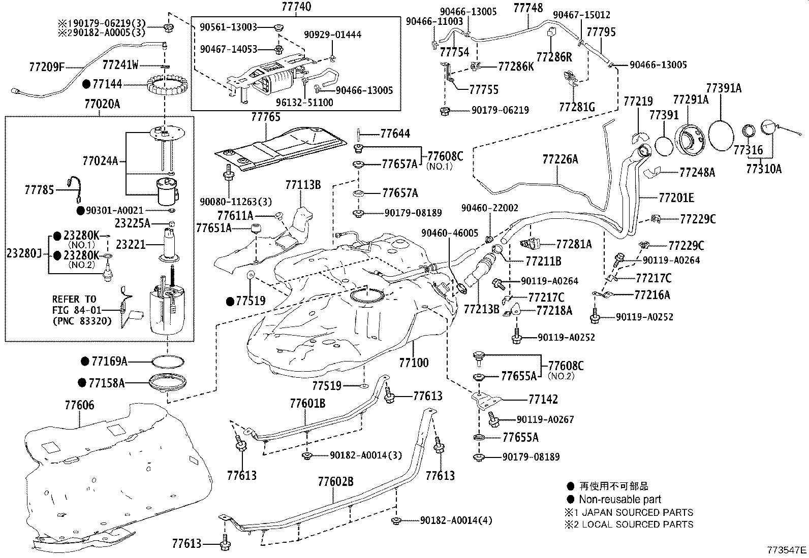 23220-0P240 PUMP ASSY, FUEL W/FILTER product image