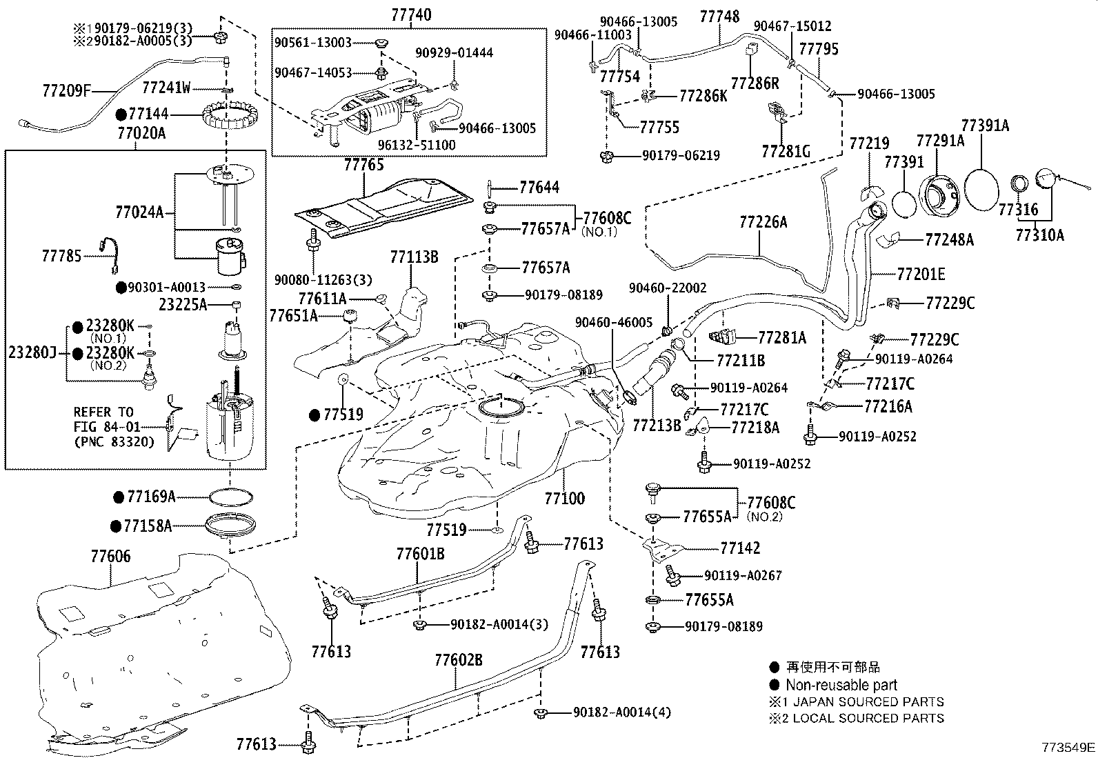 23220-0P240 PUMP ASSY, FUEL W/FILTER product image