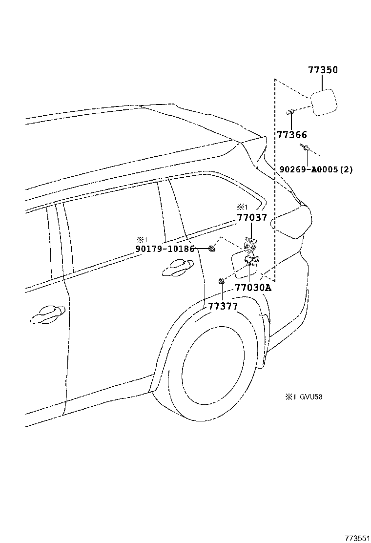 77251-0E080 TUBE, FUEL MAIN product image