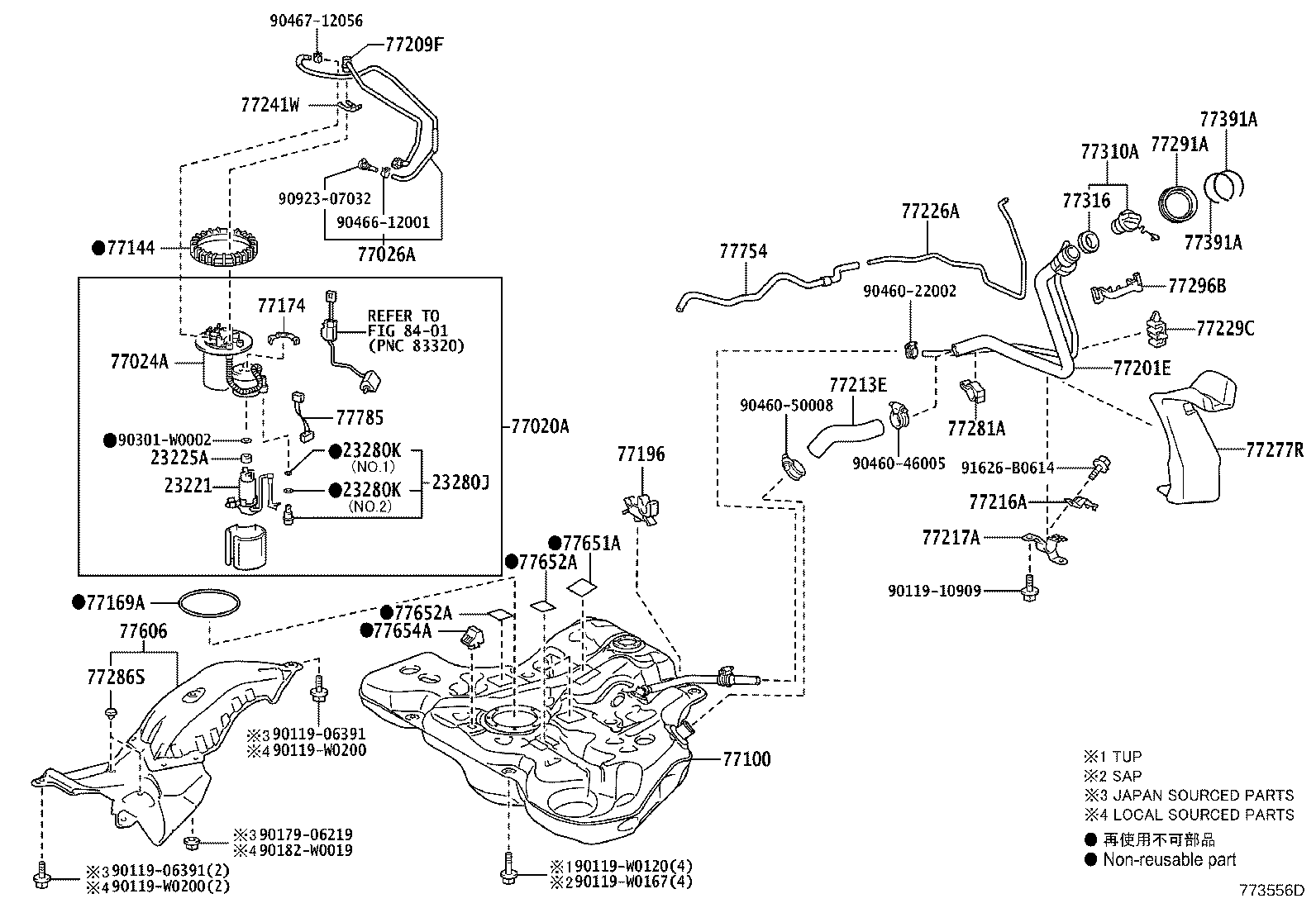 77261-02490 TUBE, FUEL TANK TO CANISTER product image