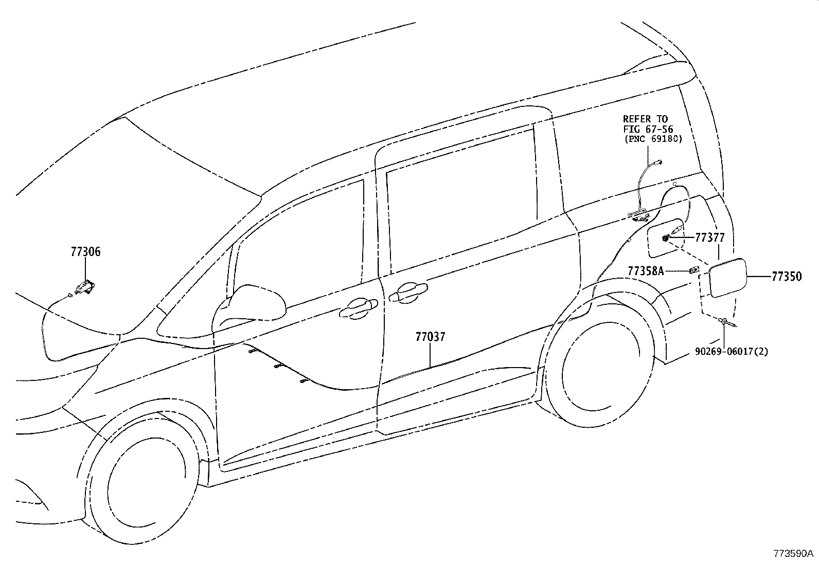 77001-28630 TANK SUB-ASSY, FUEL product image
