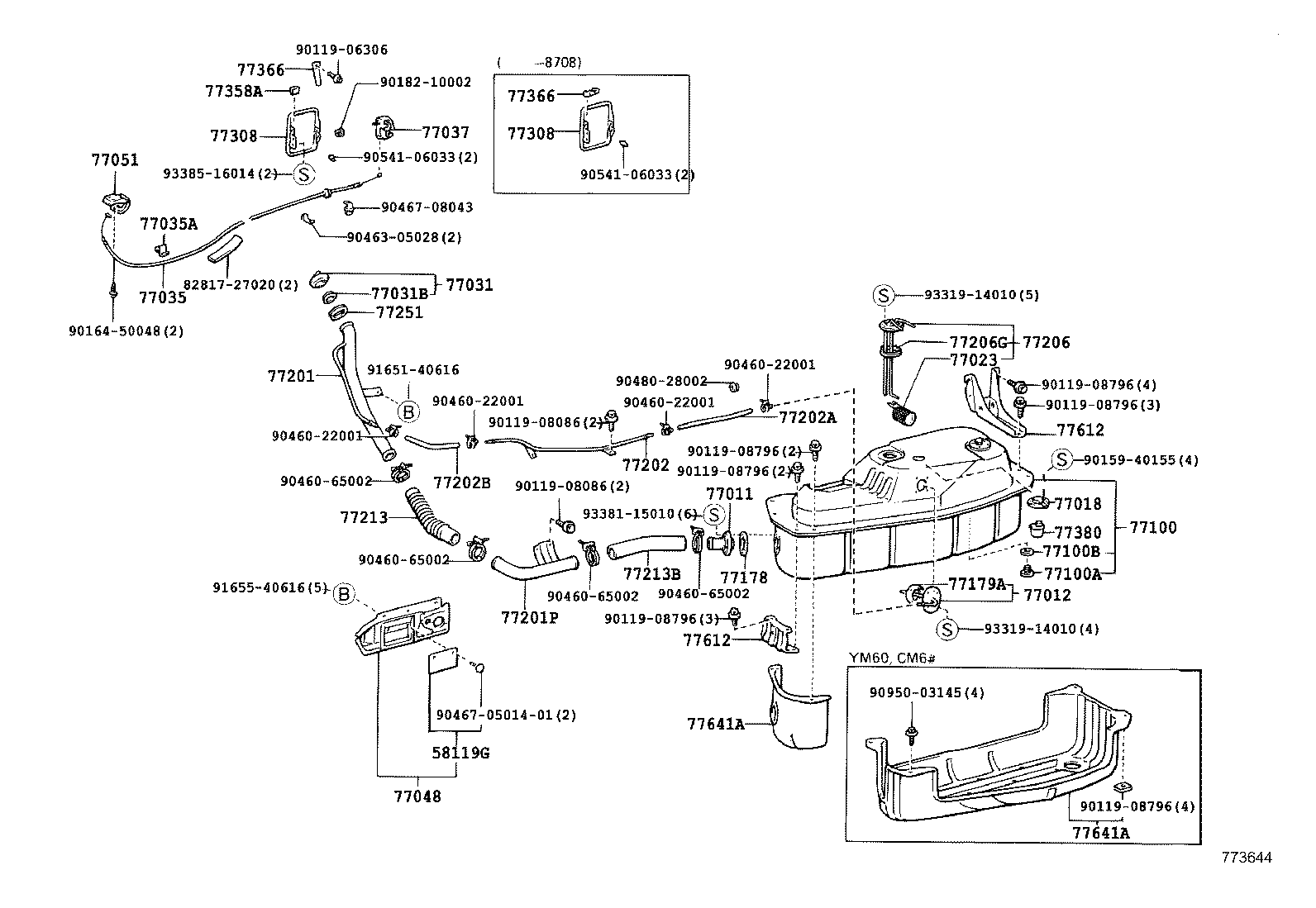 77024-27020 TUBE SUB-ASSY, FUEL MAIN & RETURN, FRONT product image