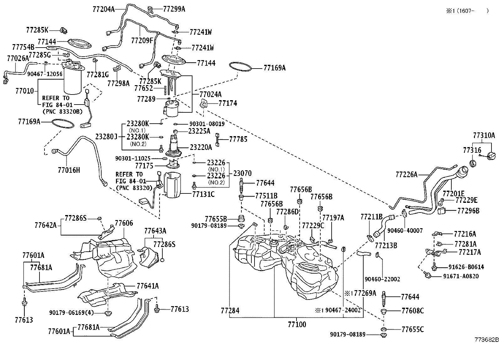 77261-24210 TUBE SUB-ASSY, FUEL EMISSION product image