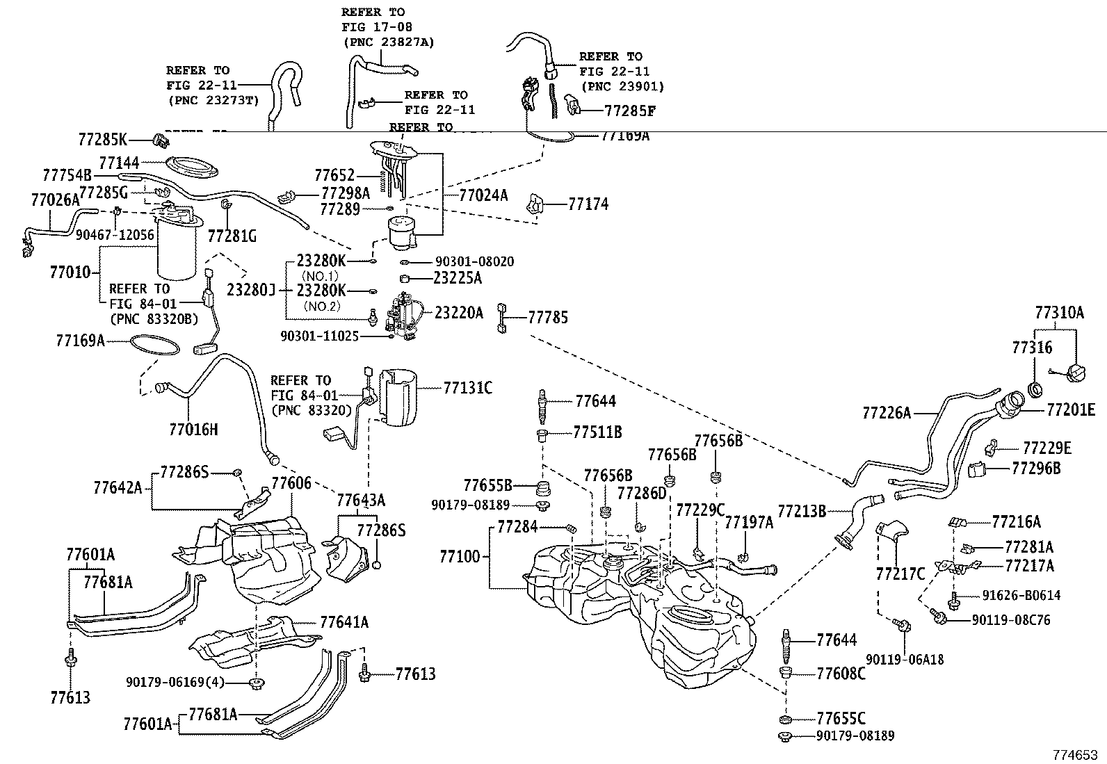 77217-24010 SUPPORT, FUEL TANK FILLER PIPE, NO.2 product image