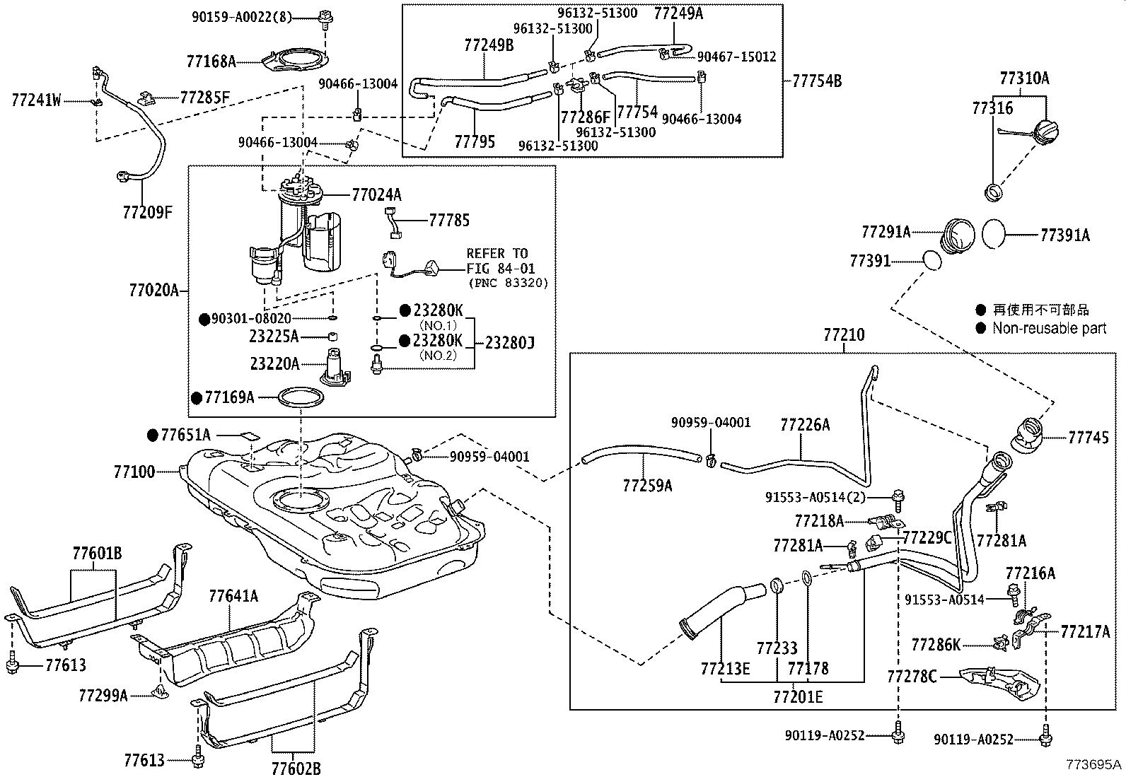 77168-41010 PLATE, FUEL TANK VENT TUBE SET product image