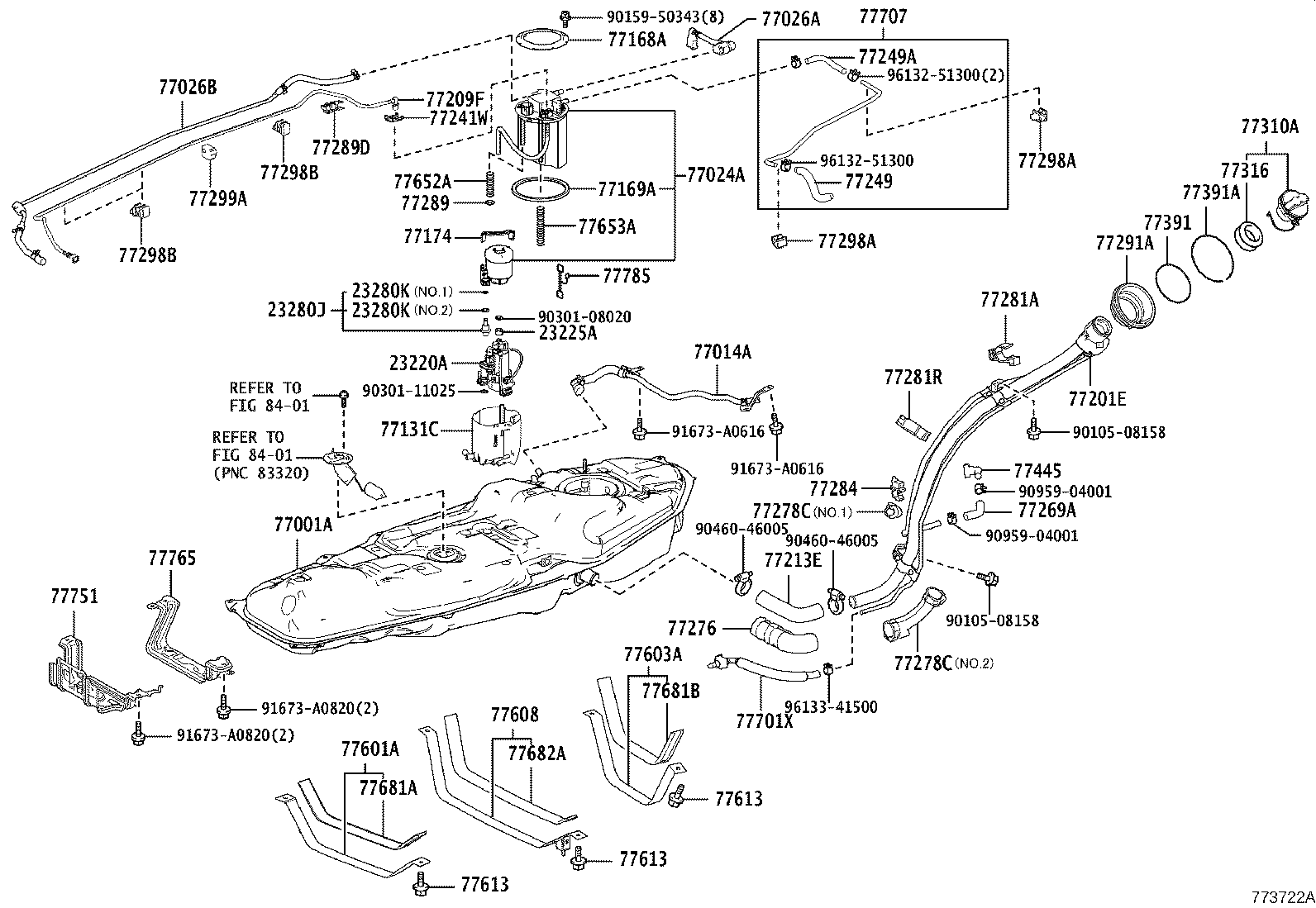 23220-36011 PUMP ASSY, FUEL W/FILTER product image