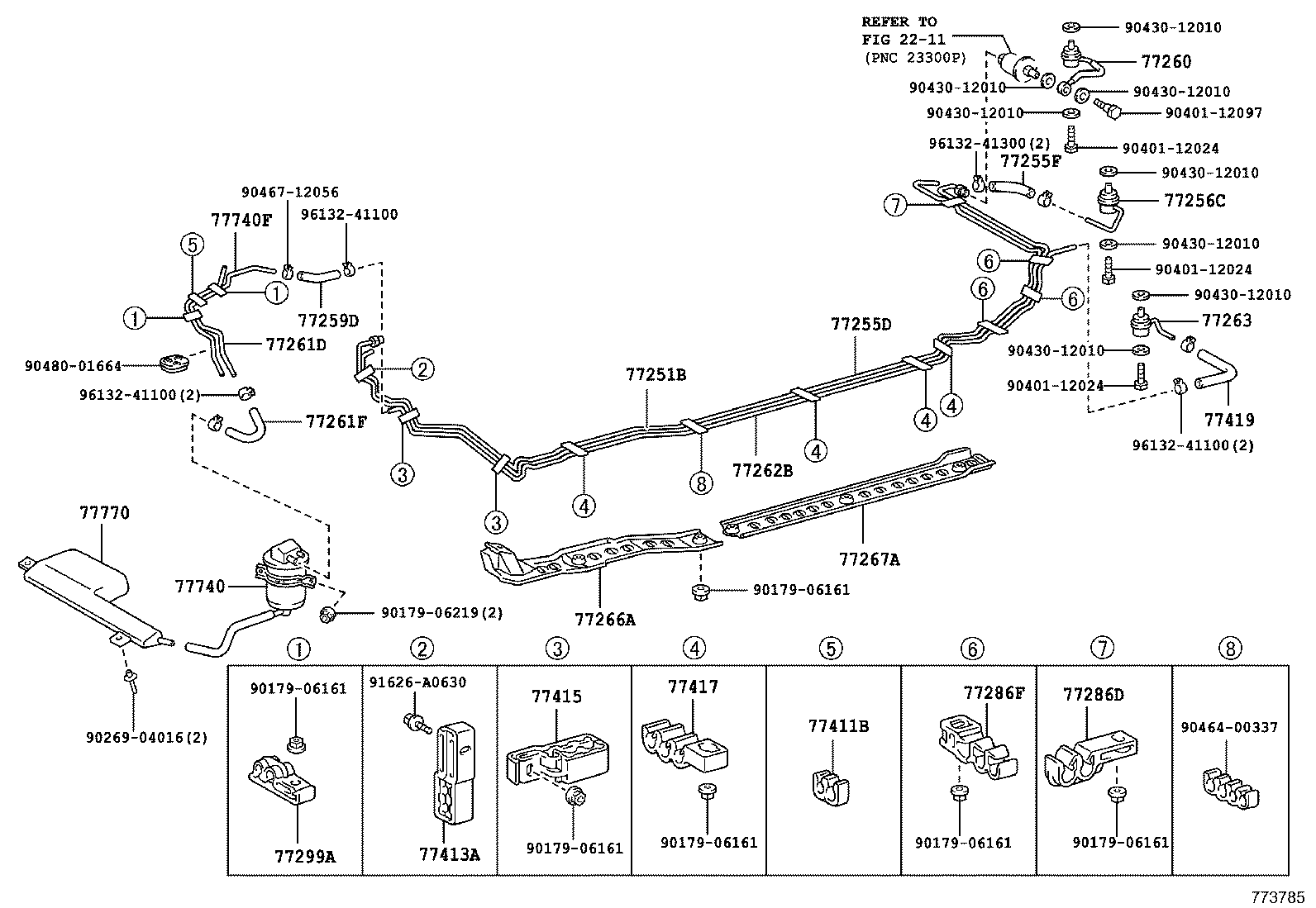 77201-50050 PIPE SUB-ASSY, FUEL TANK INLET product image