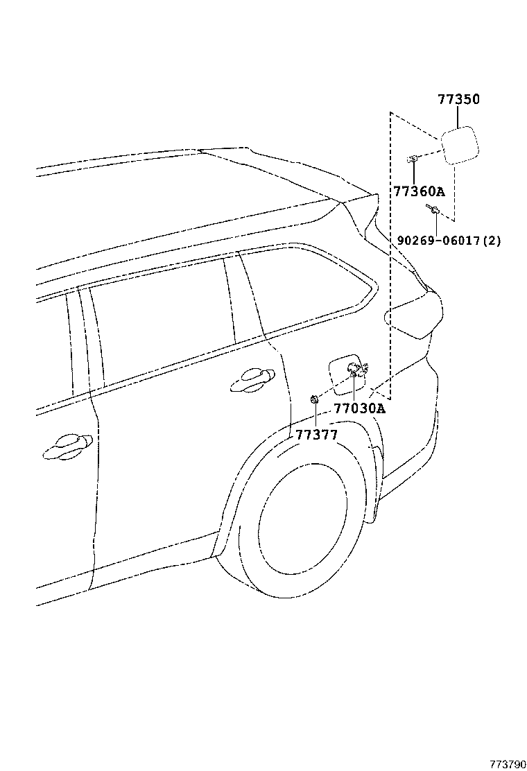 77020-0E120 TUBE ASSY, FUEL SUCTION W/PUMP & GAGE product image
