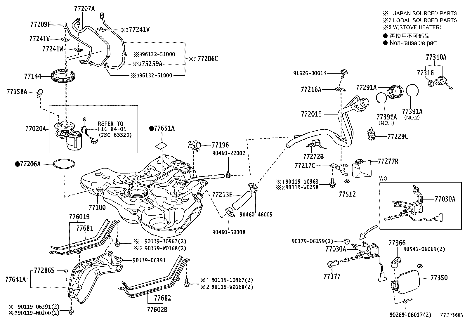 77020-05140 TUBE ASSY, FUEL SUCTION W/PUMP & GAGE product image