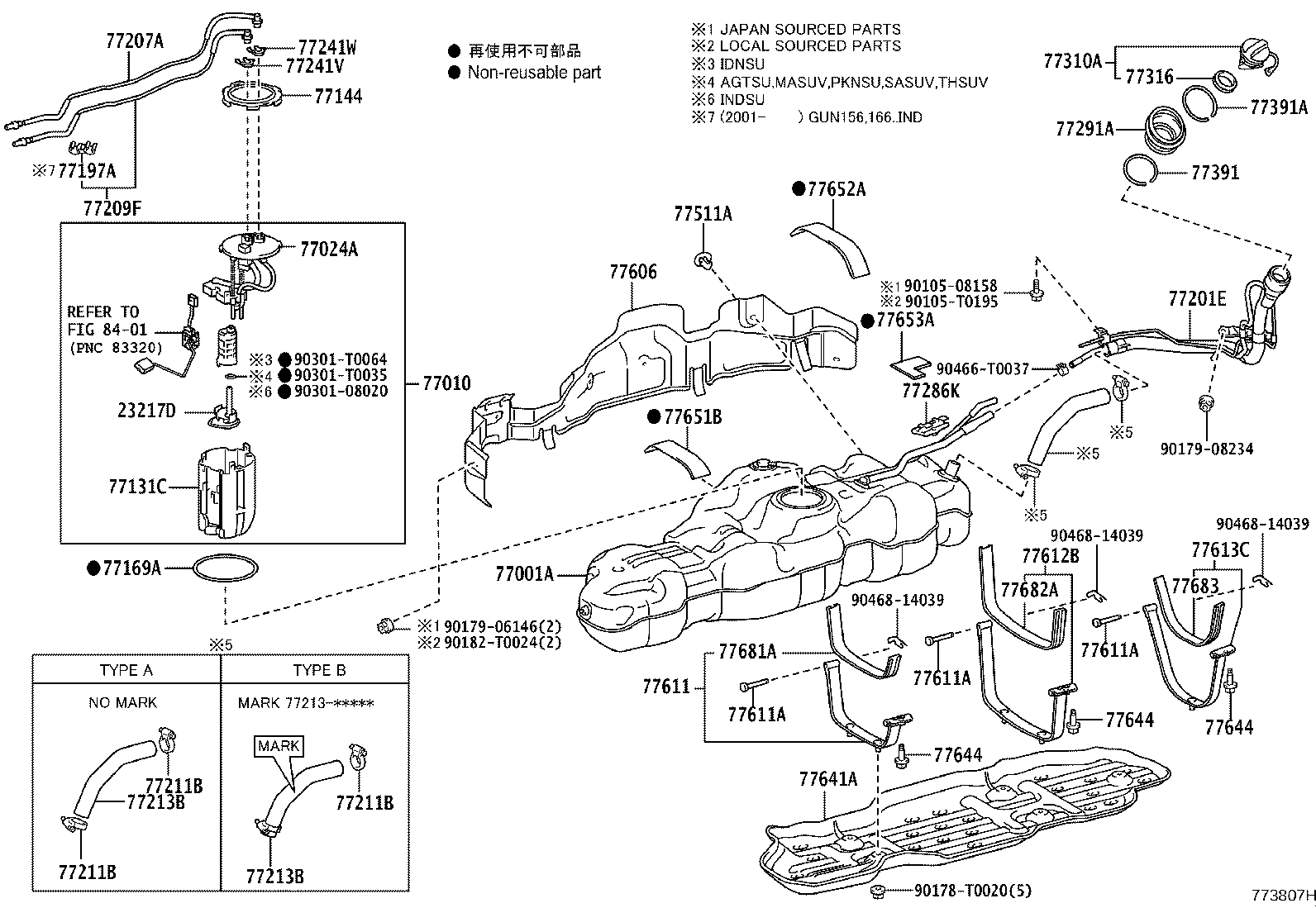 77001-0K520 TANK SUB-ASSY, FUEL product image