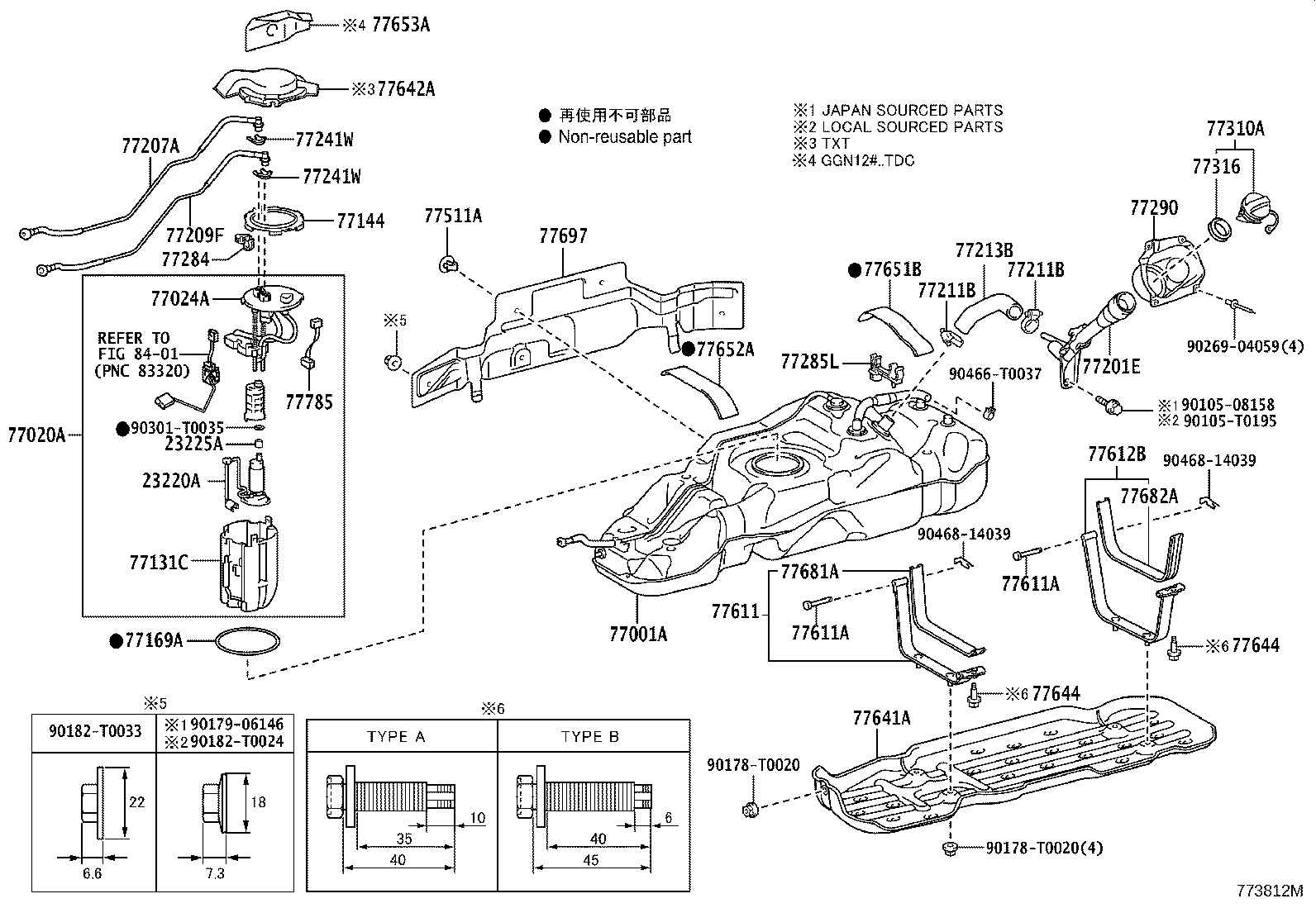 Toyota 77010-0K201 TUBE ASSY, FUEL TANK VENT