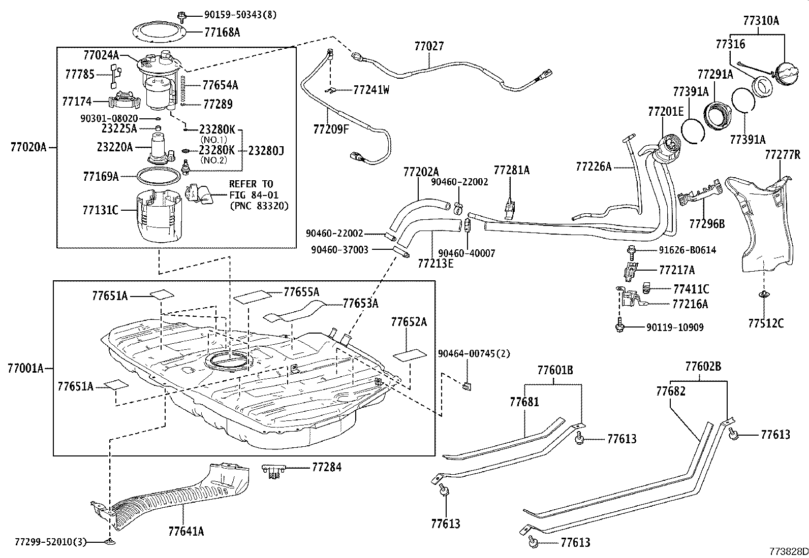 77020-52500 TUBE ASSY, FUEL SUCTION W/PUMP & GAGE product image