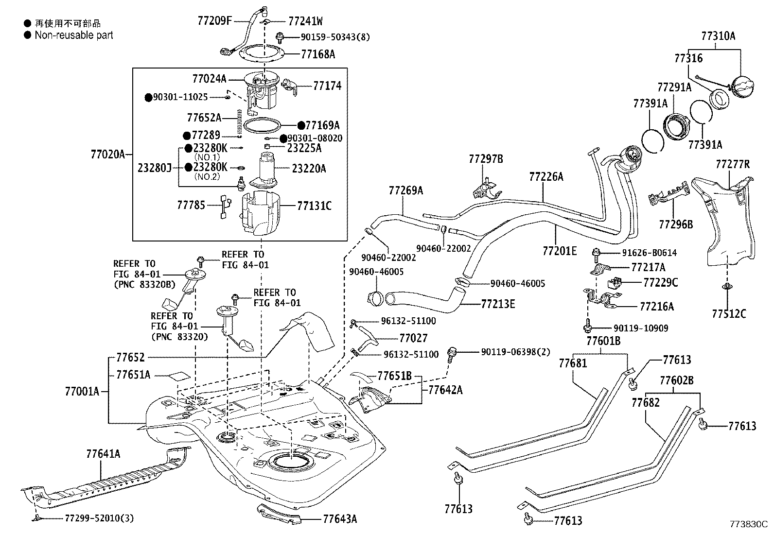 77001-52540 TANK SUB-ASSY, FUEL product image