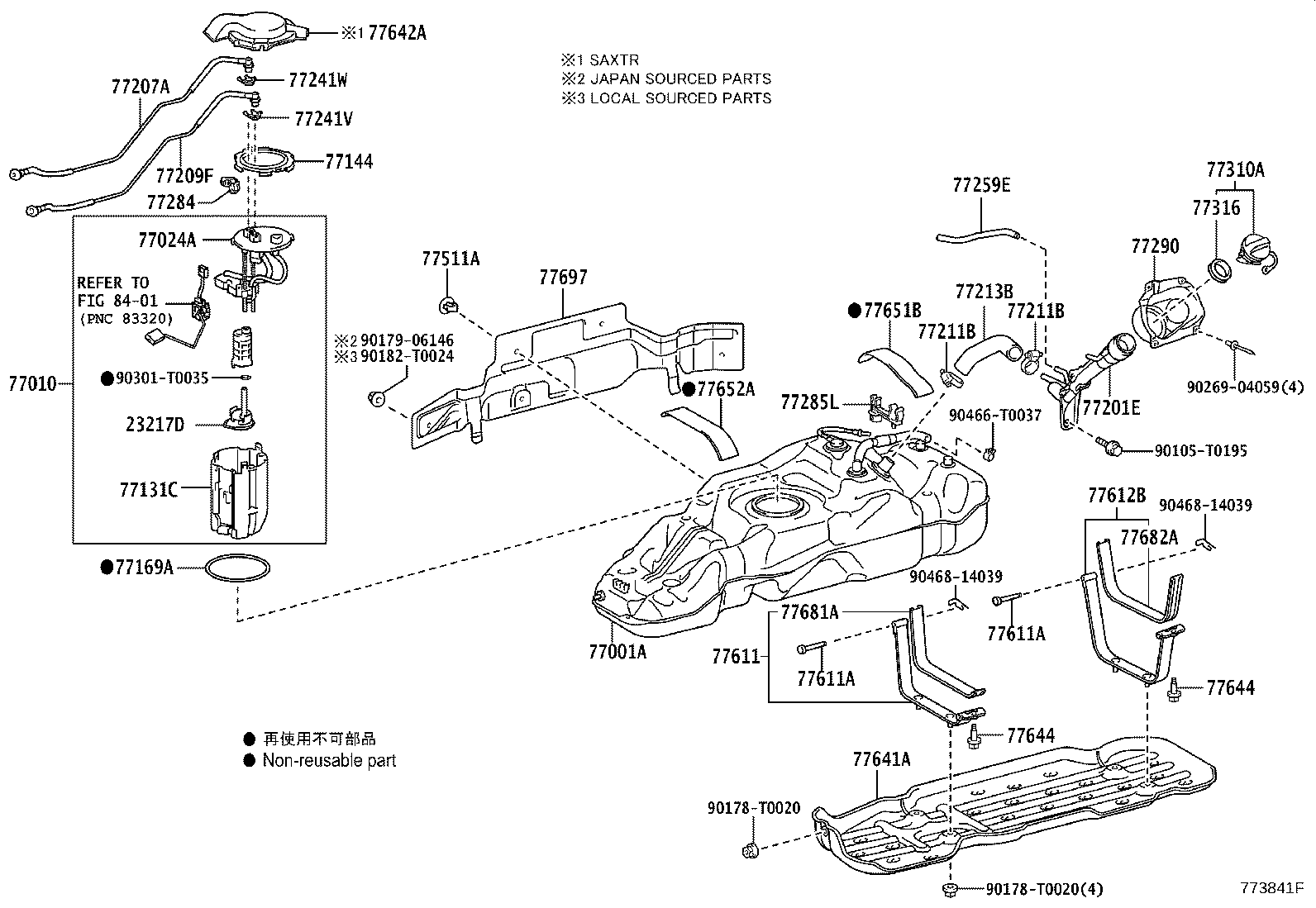77010-0K200 TUBE ASSY, FUEL TANK VENT product image