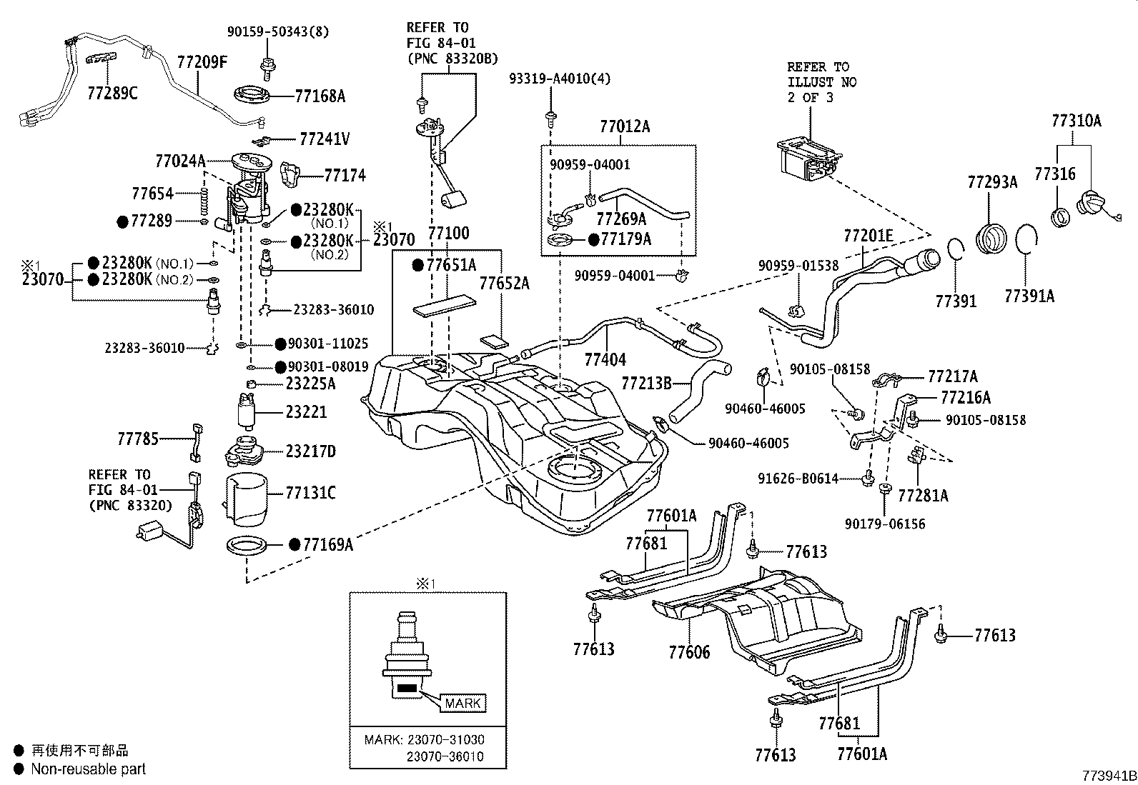 77286-30280 CLAMP, FUEL TUBE, NO.2 product image