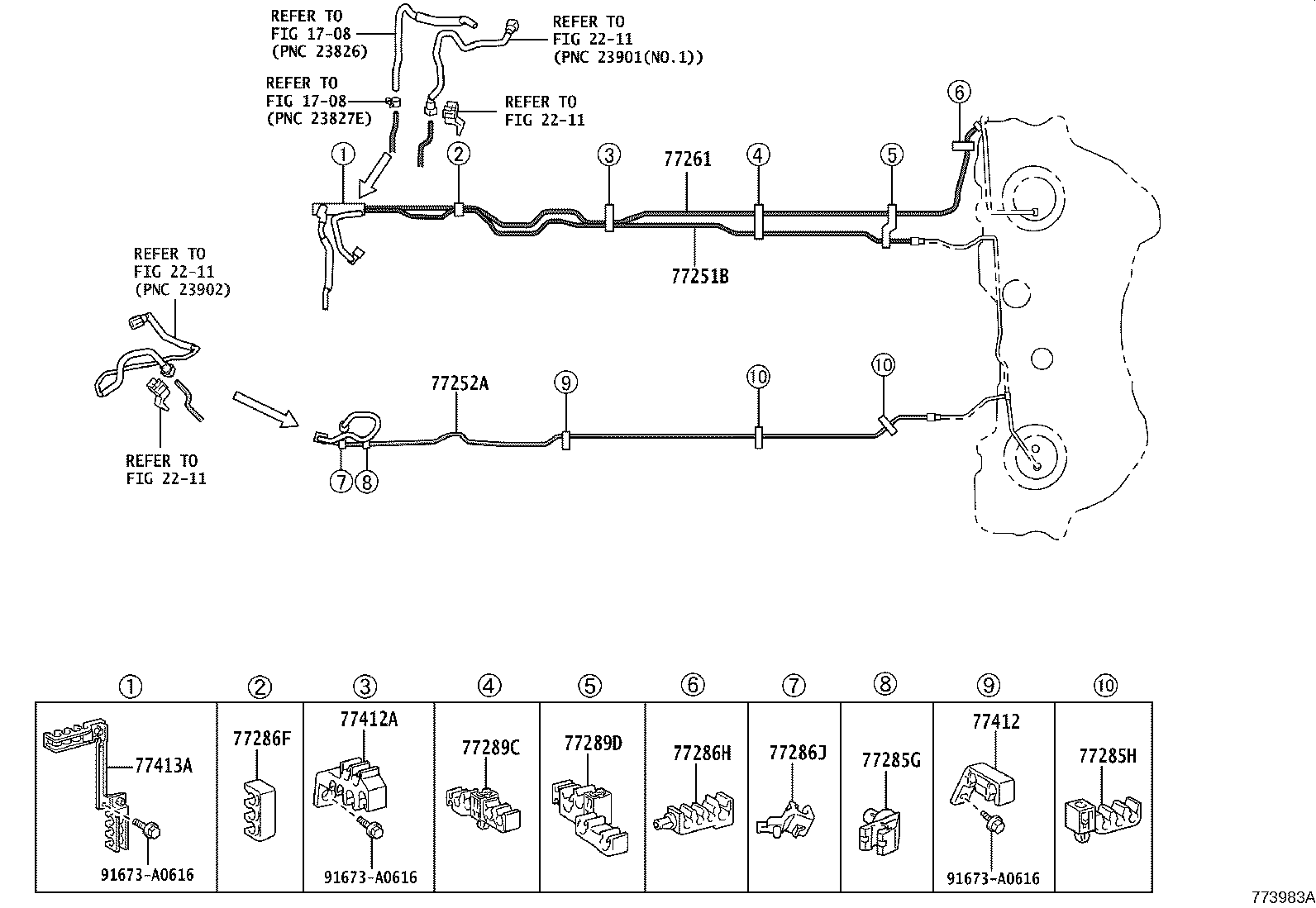 77252-30560 TUBE, FUEL MAIN, NO.2 product image