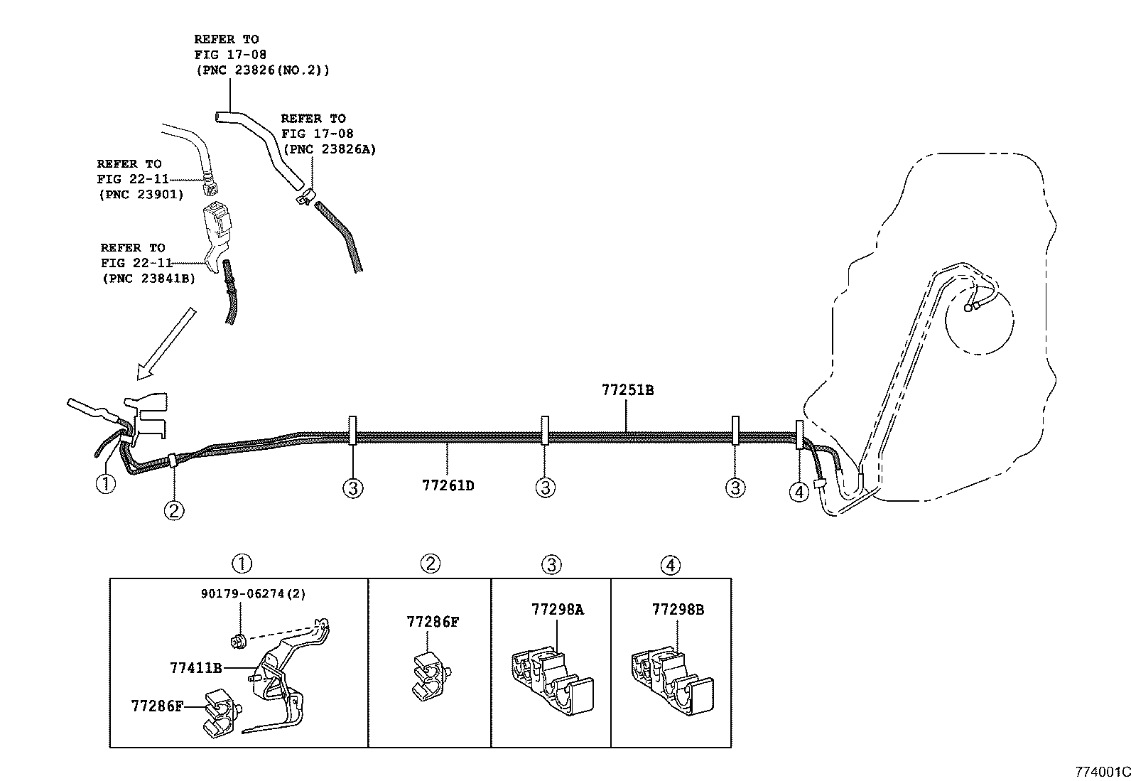 77020-47140 TUBE ASSY, FUEL SUCTION W/PUMP & GAGE product image