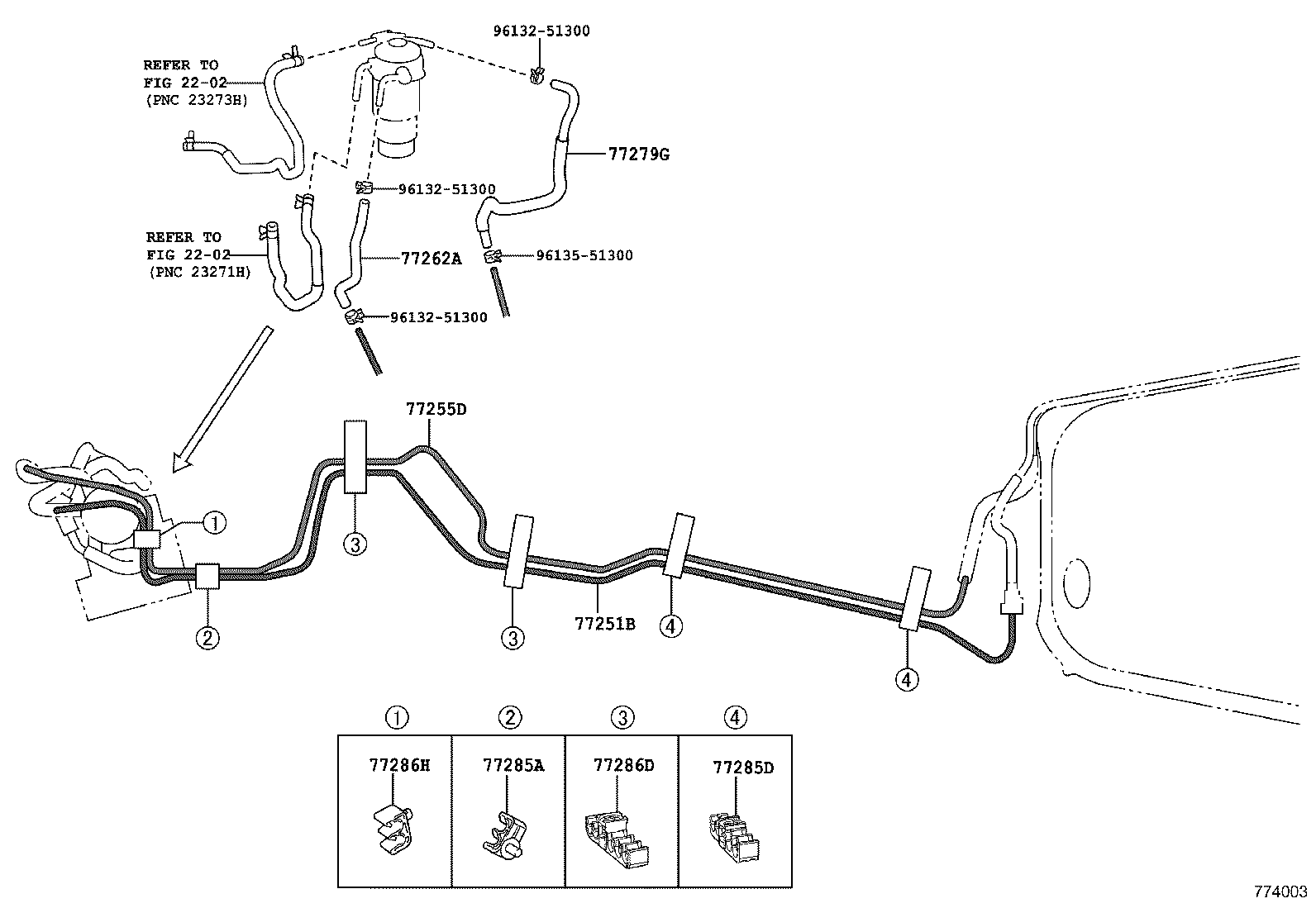 77261-0R070 TUBE, FUEL TANK TO CANISTER product image