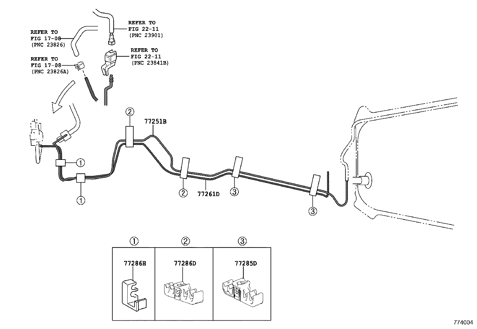 77261-0R070 TUBE, FUEL TANK TO CANISTER product image