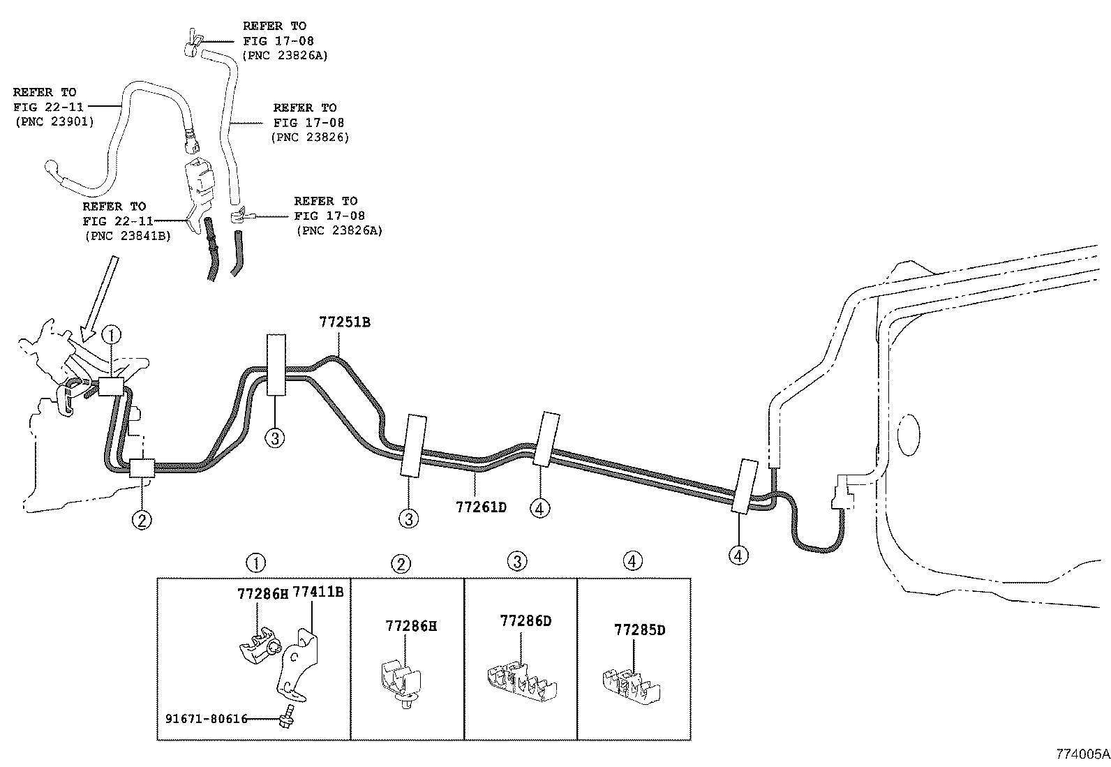 77261-0R070 TUBE, FUEL TANK TO CANISTER product image