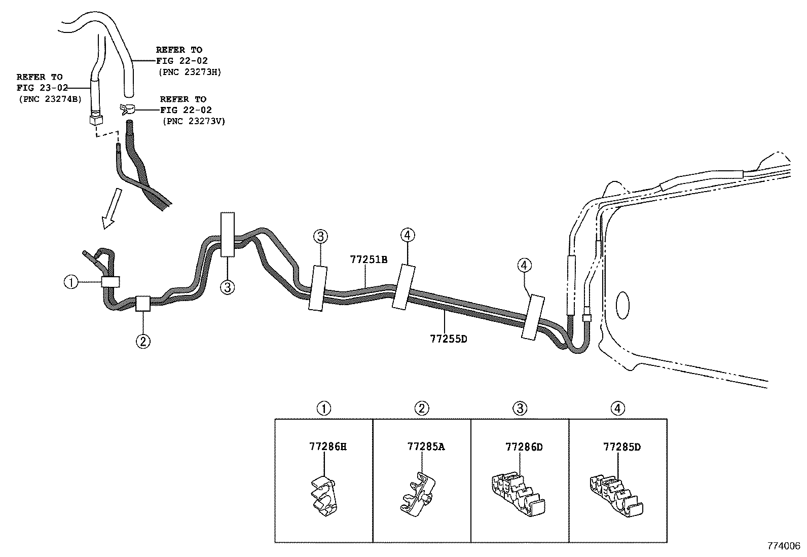 77261-0R070 TUBE, FUEL TANK TO CANISTER product image