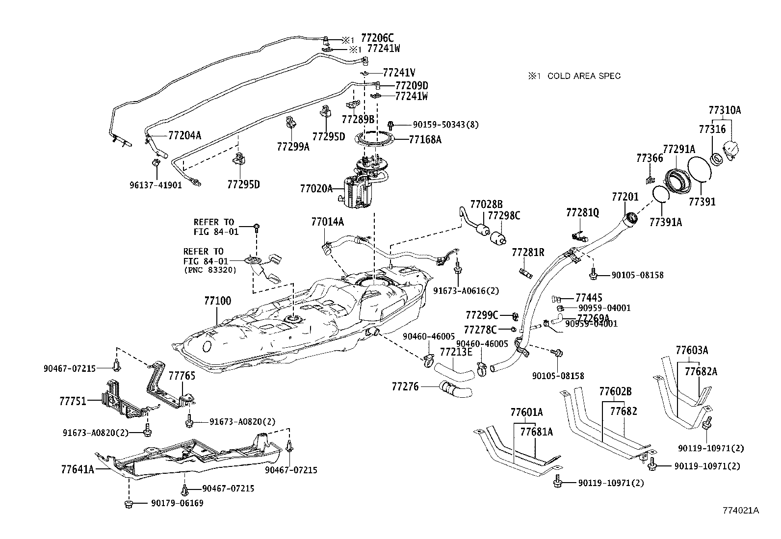 77261-0R070 TUBE, FUEL TANK TO CANISTER product image