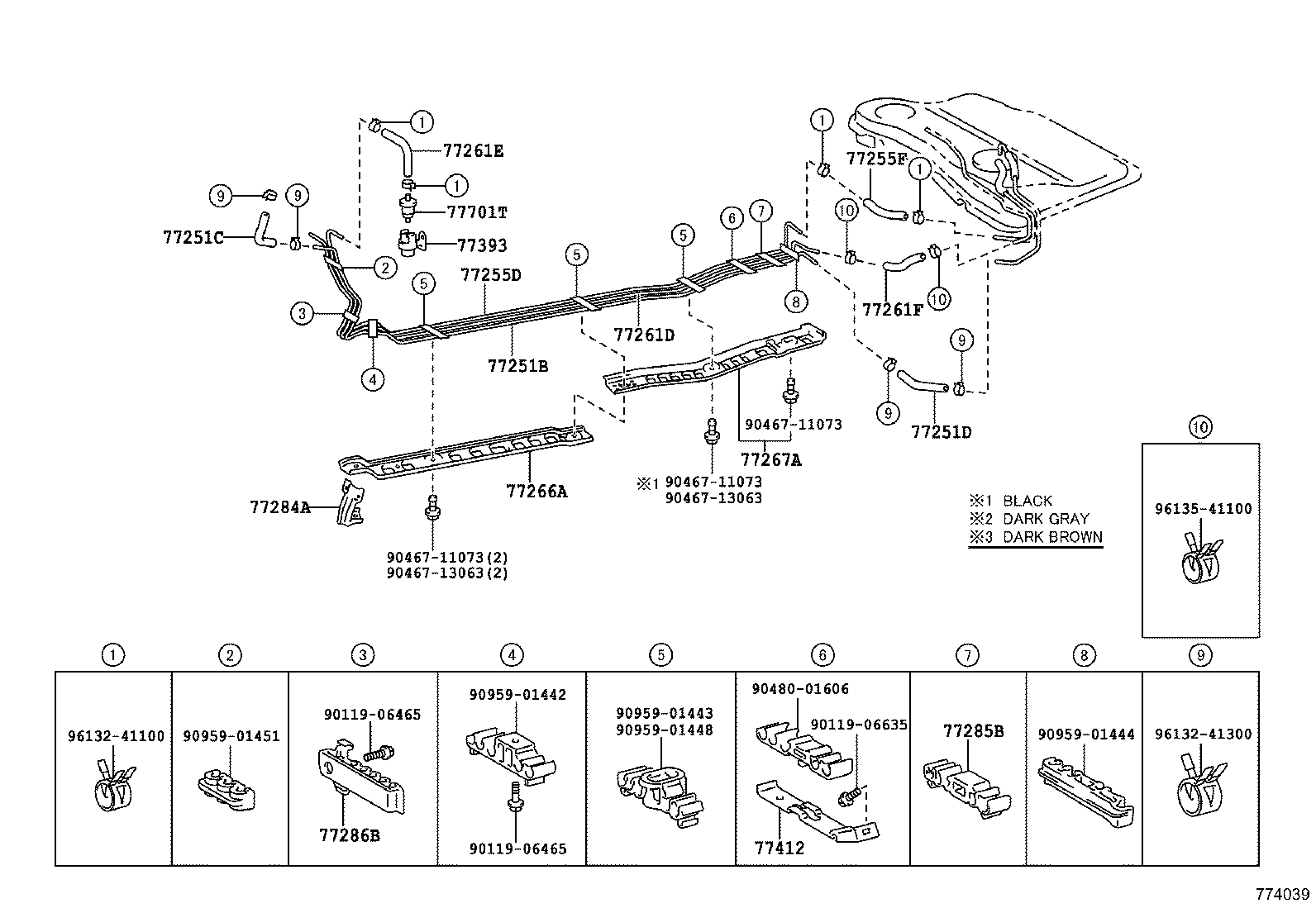 77291-13010 SHIELD ASSY, FUEL TANK FILLER PIPE product image