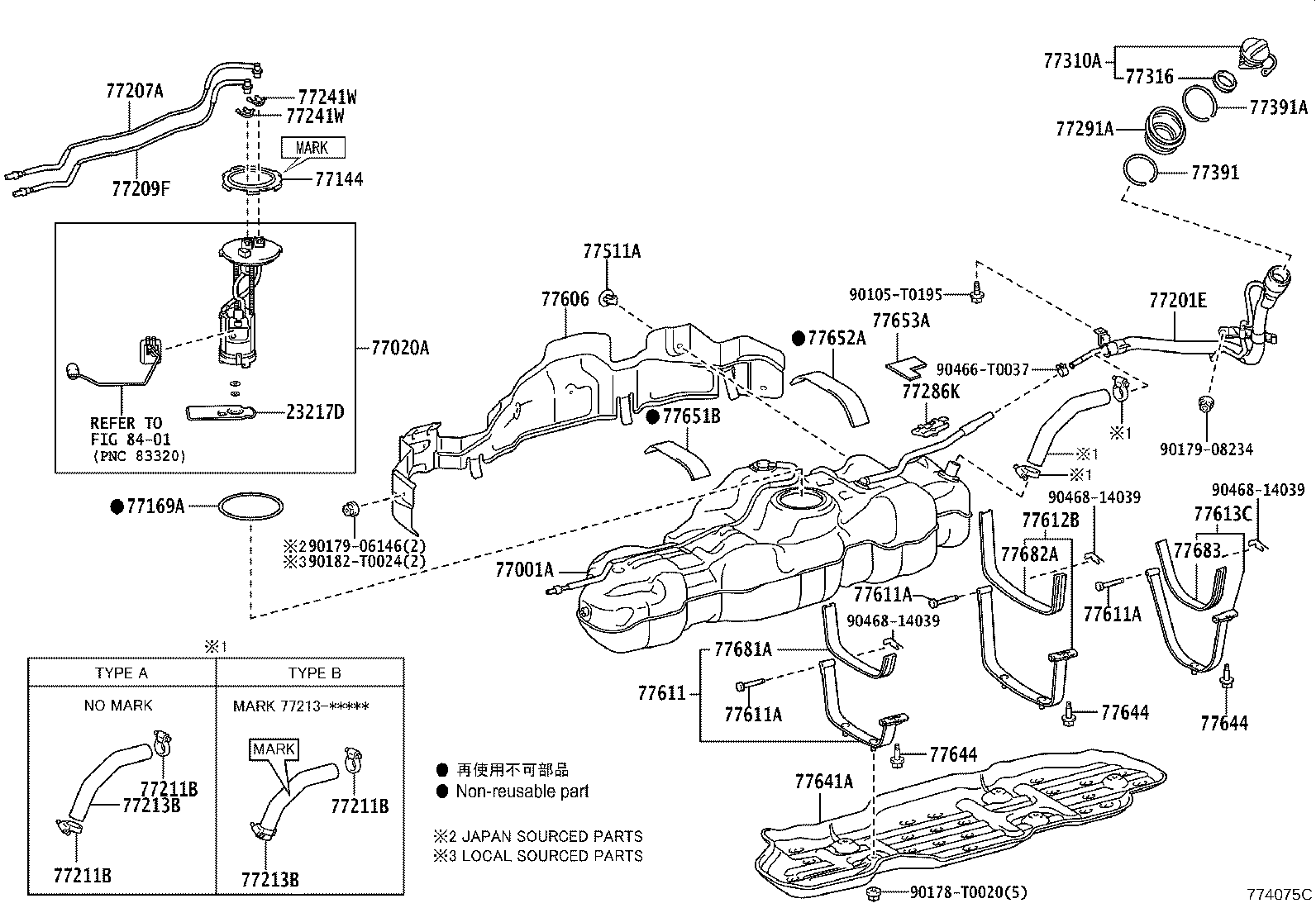 77001-0K520 TANK SUB-ASSY, FUEL product image