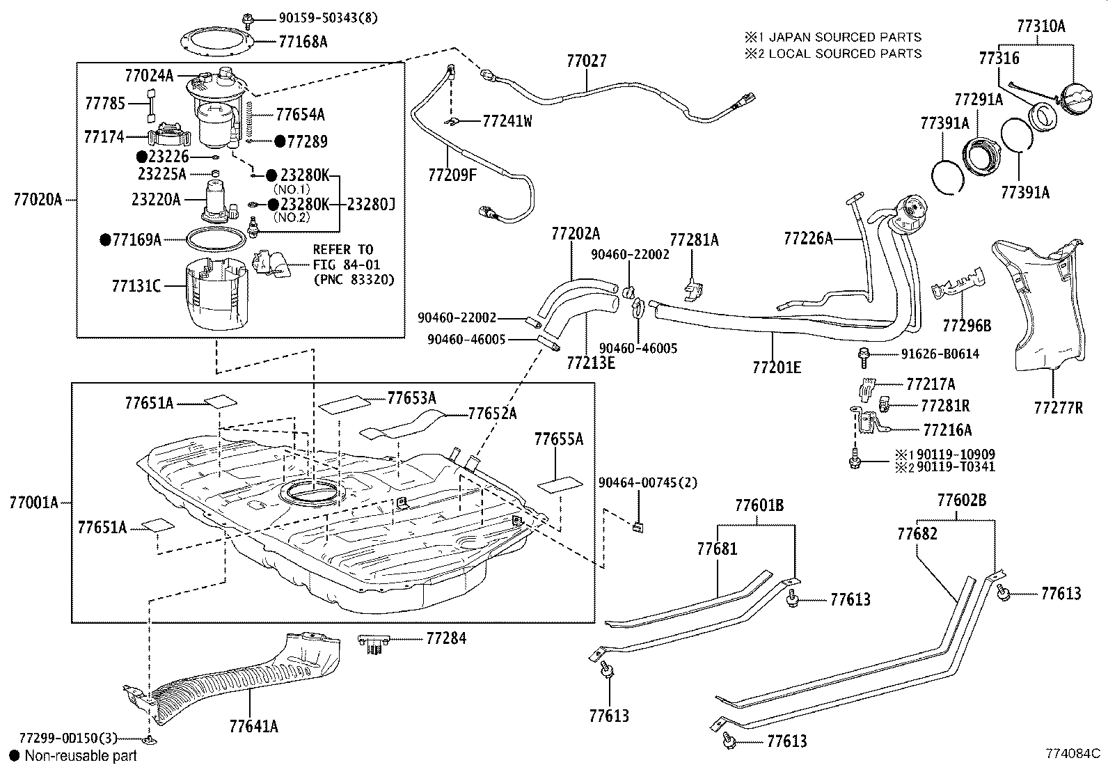 77285-0D270 CLAMP, FUEL TUBE, NO.4 product image