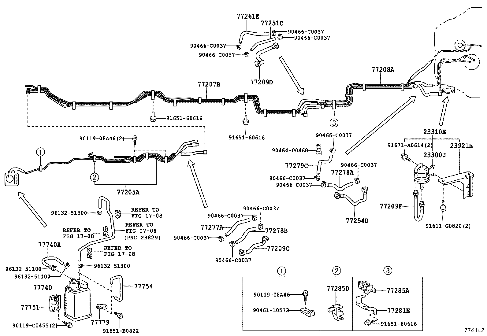 77209-0S010 TUBE SUB-ASSY, FUEL TANK MAIN product image