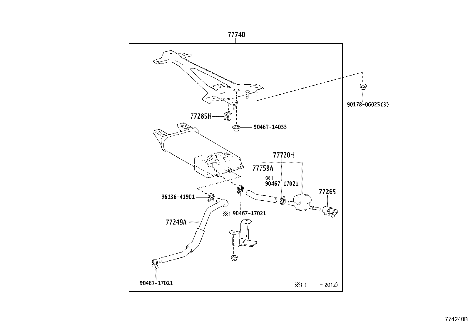 77001-11130 TANK ASSY, FUEL product image