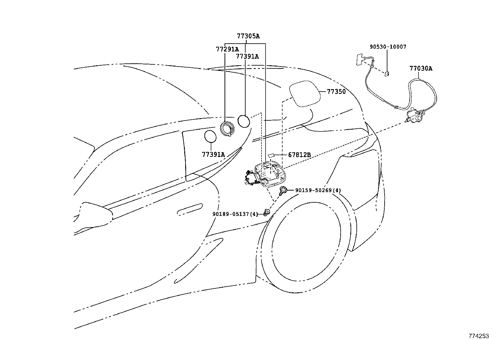 77001-11130 TANK ASSY, FUEL product image