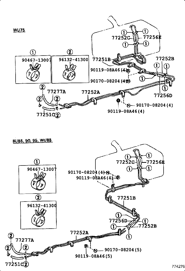 58266-36290 BRACKET, FUEL TUBE CLAMP product image