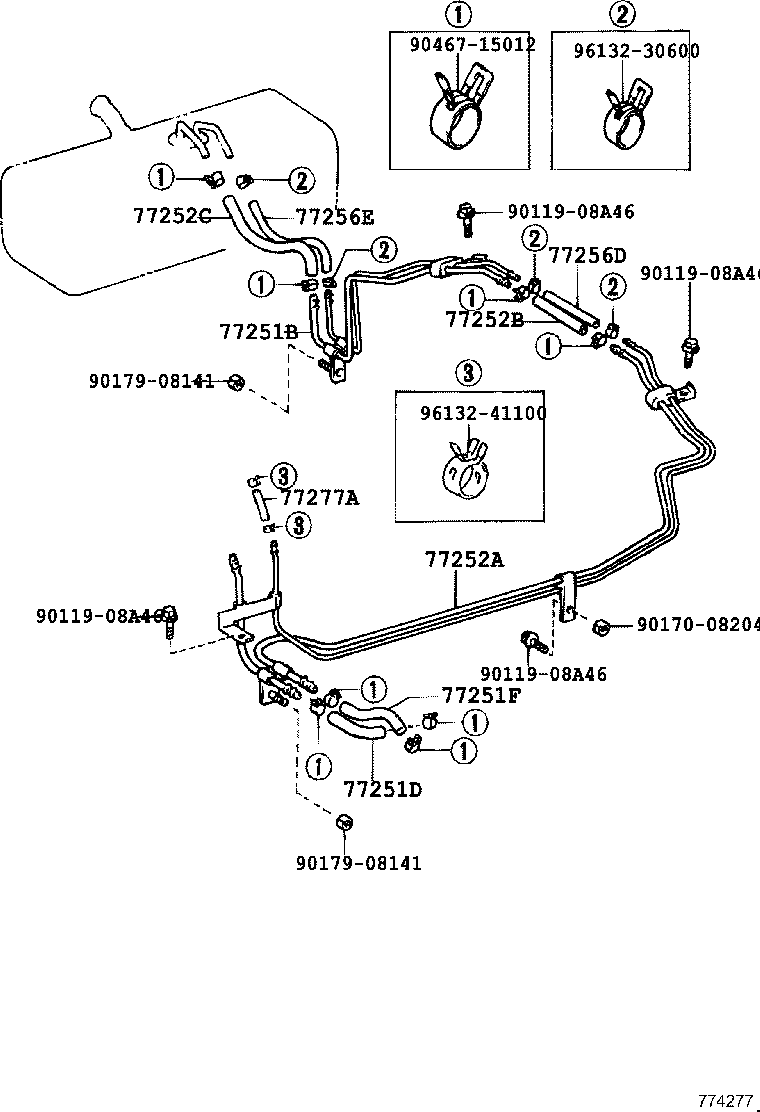 58266-36290 BRACKET, FUEL TUBE CLAMP product image