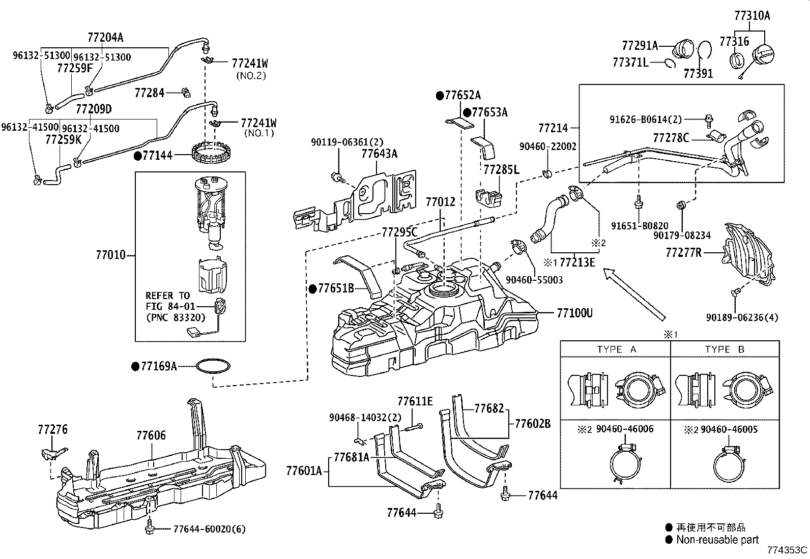 77020-60670 TUBE ASSY, FUEL SUCTION W/PUMP & GAGE product image