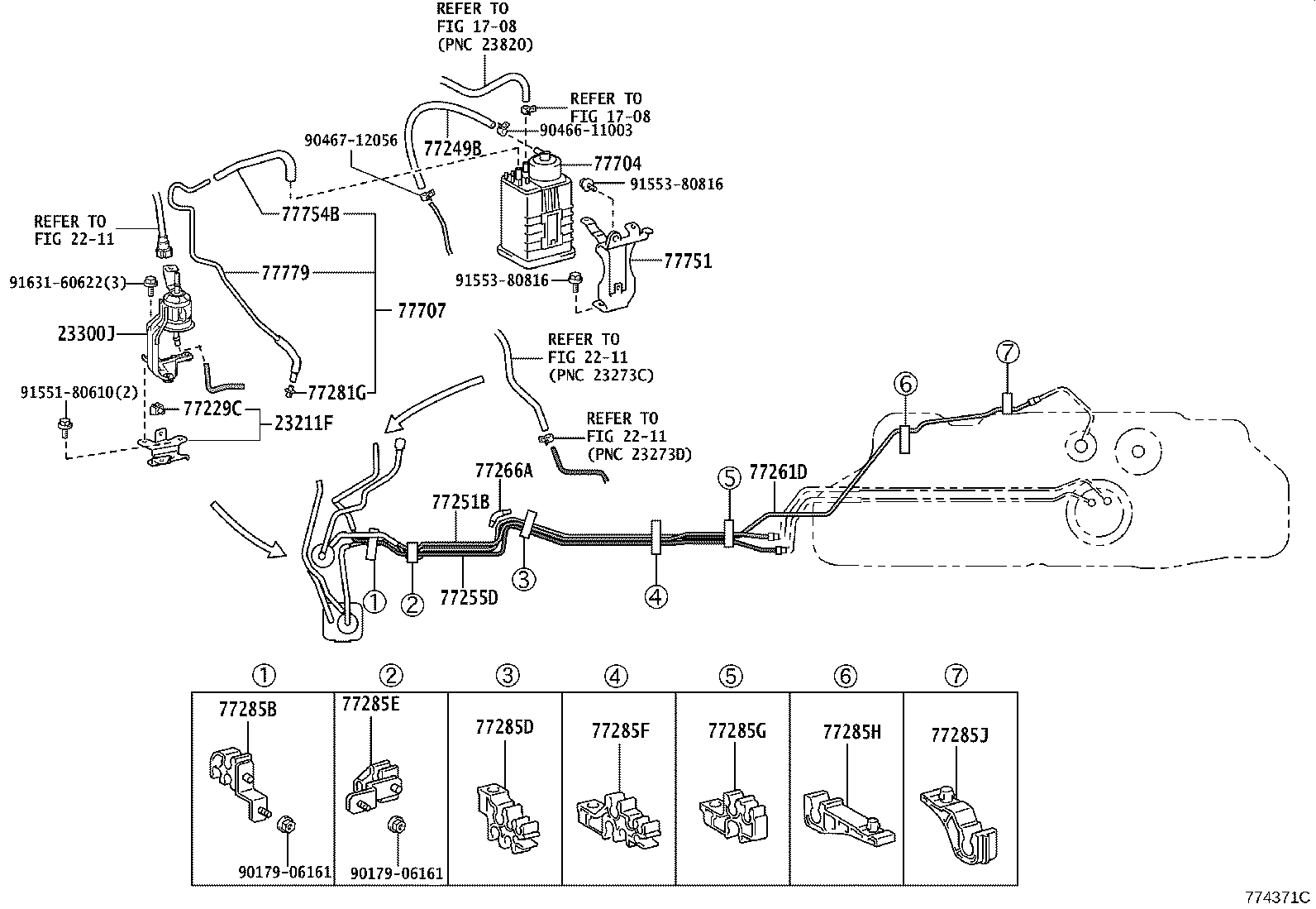 77012-60320 TUBE SUB-ASSY, FUEL TANK BREATHER product image