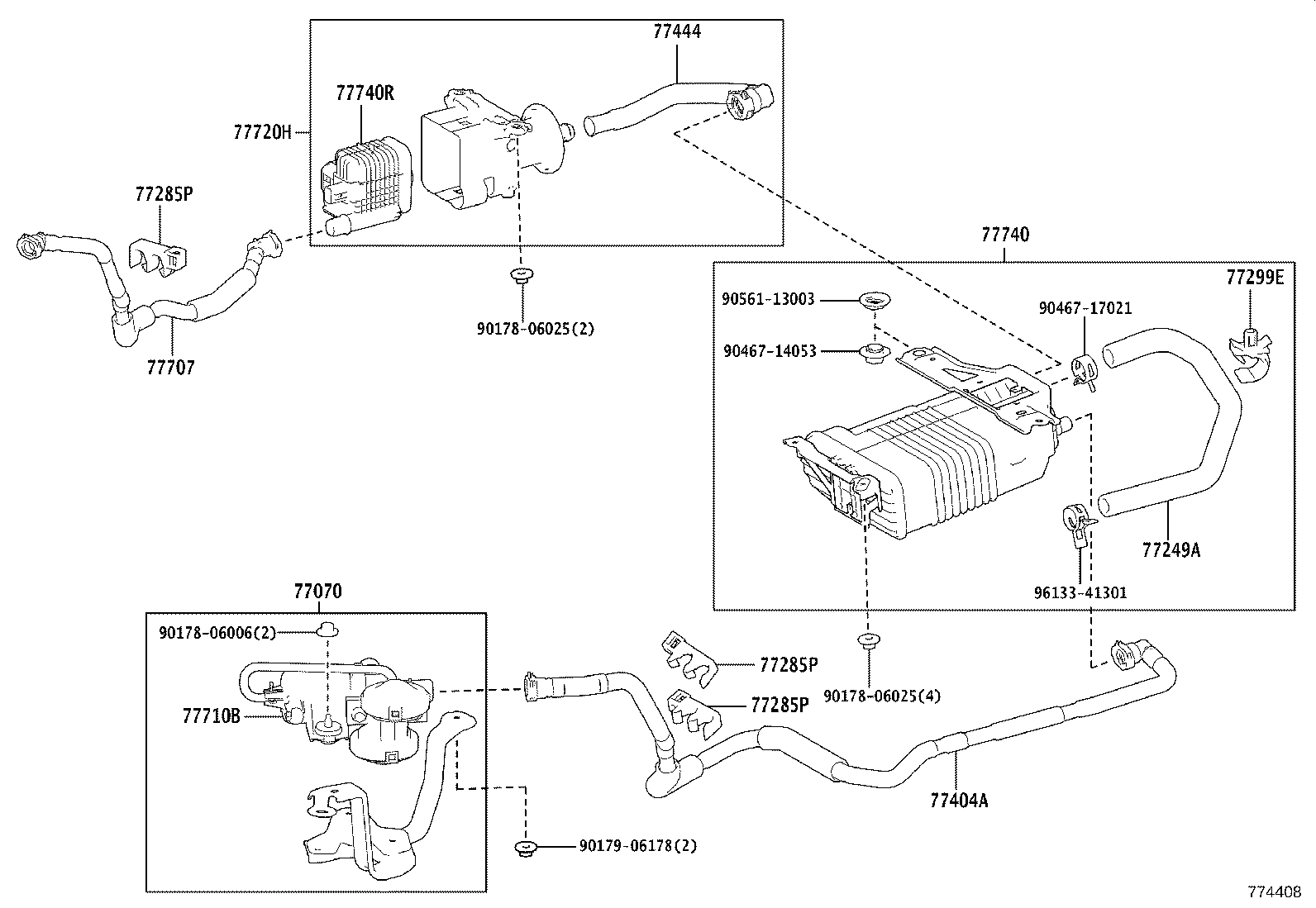 77286-50070 CLAMP, FUEL TUBE, NO.4 product image