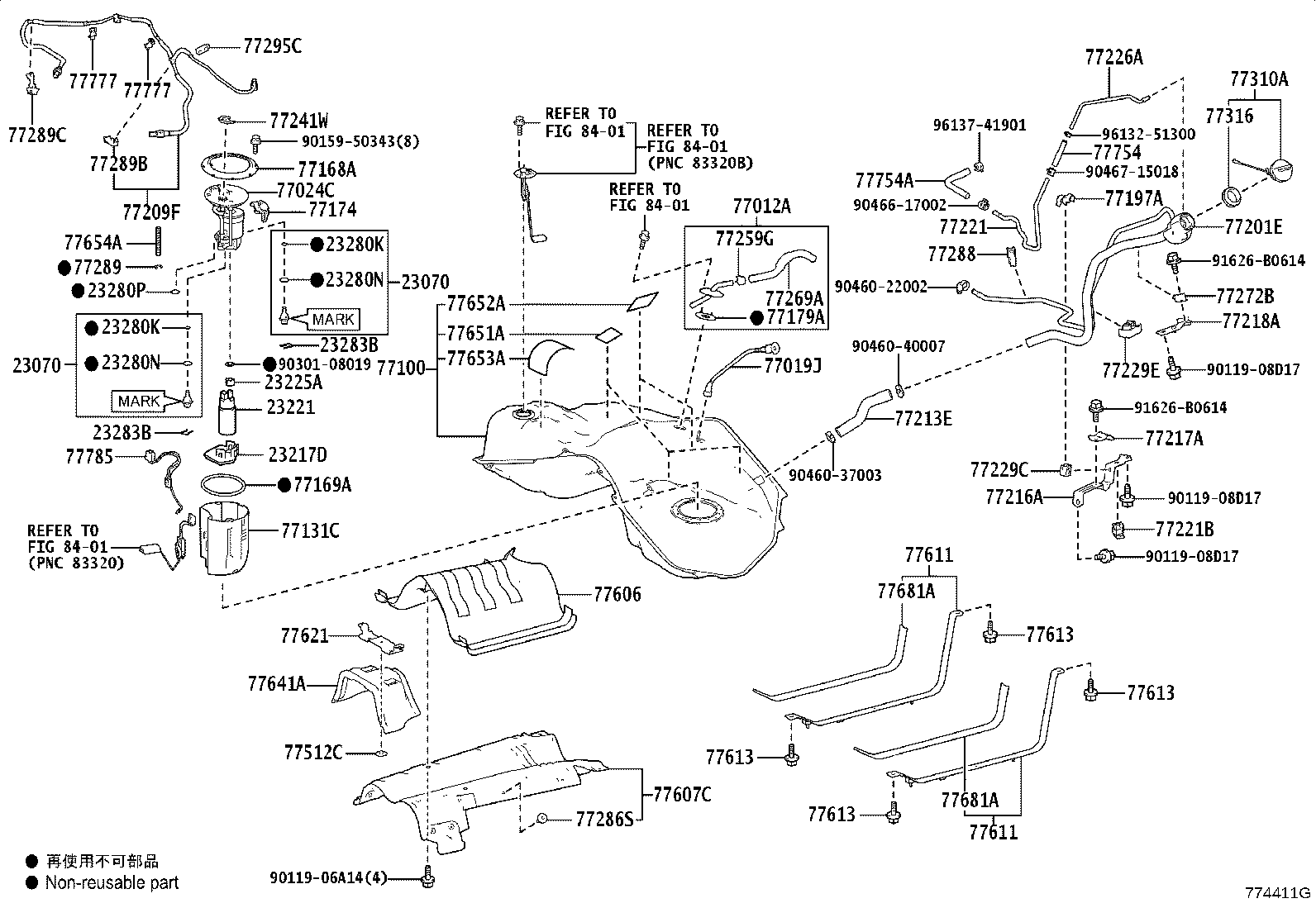 77286-50070 CLAMP, FUEL TUBE, NO.4 product image